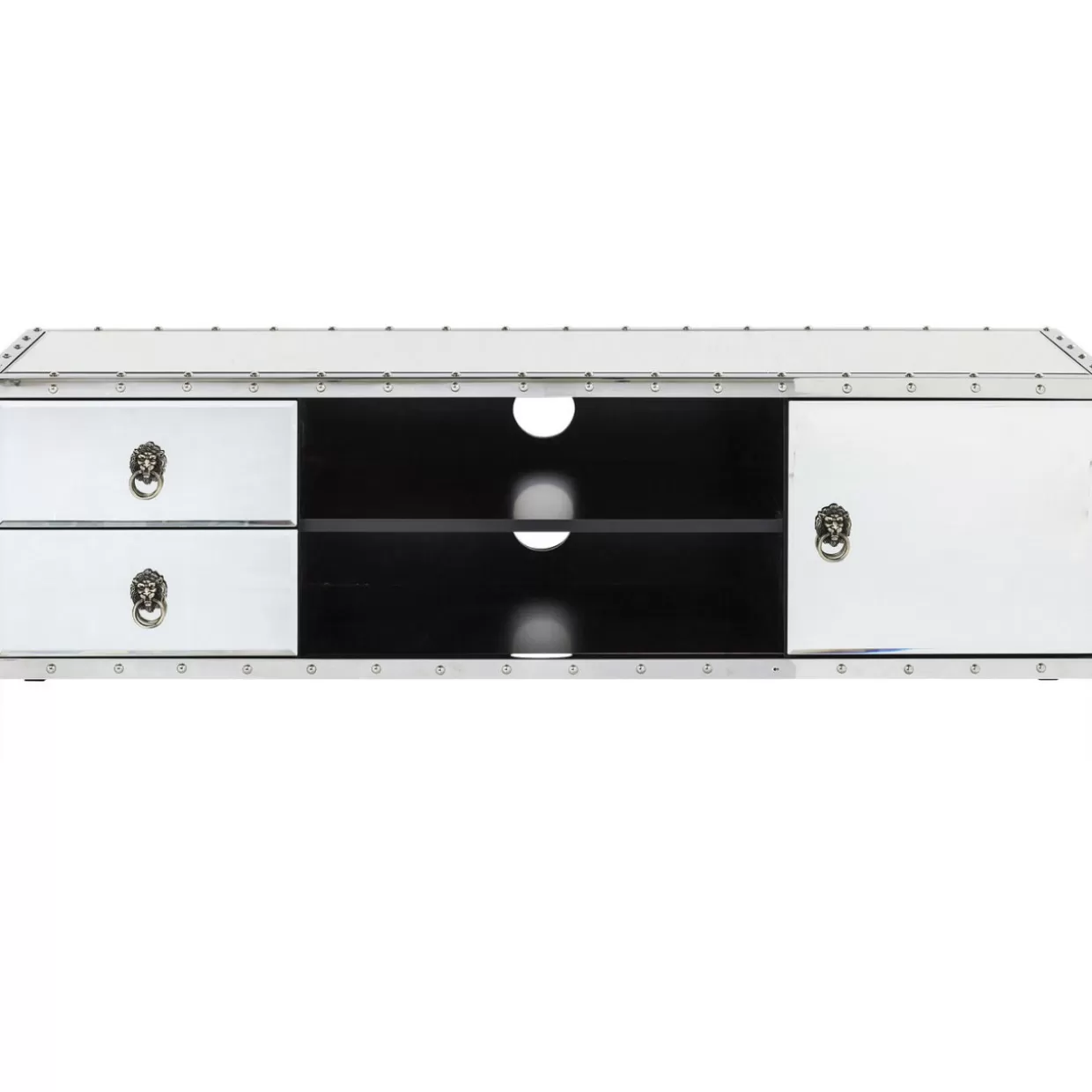 Comò e Credenze Moderne Rivet by KARE Design - Lowboard Funzionale con Design Industriale