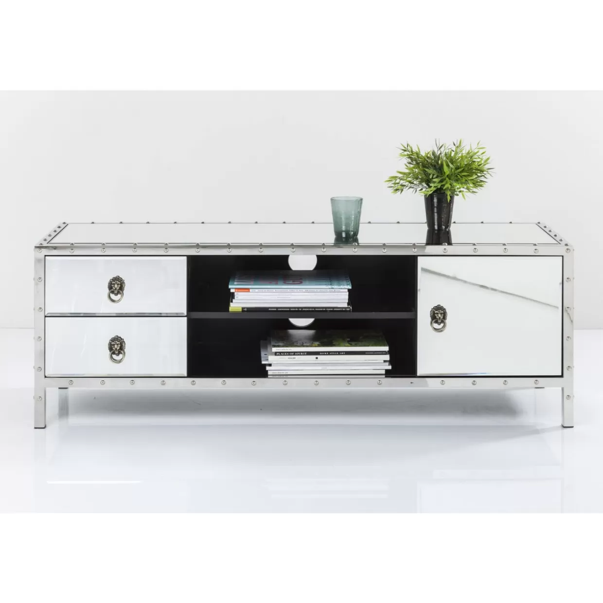 Comò e Credenze Moderne Rivet by KARE Design - Lowboard Funzionale con Design Industriale