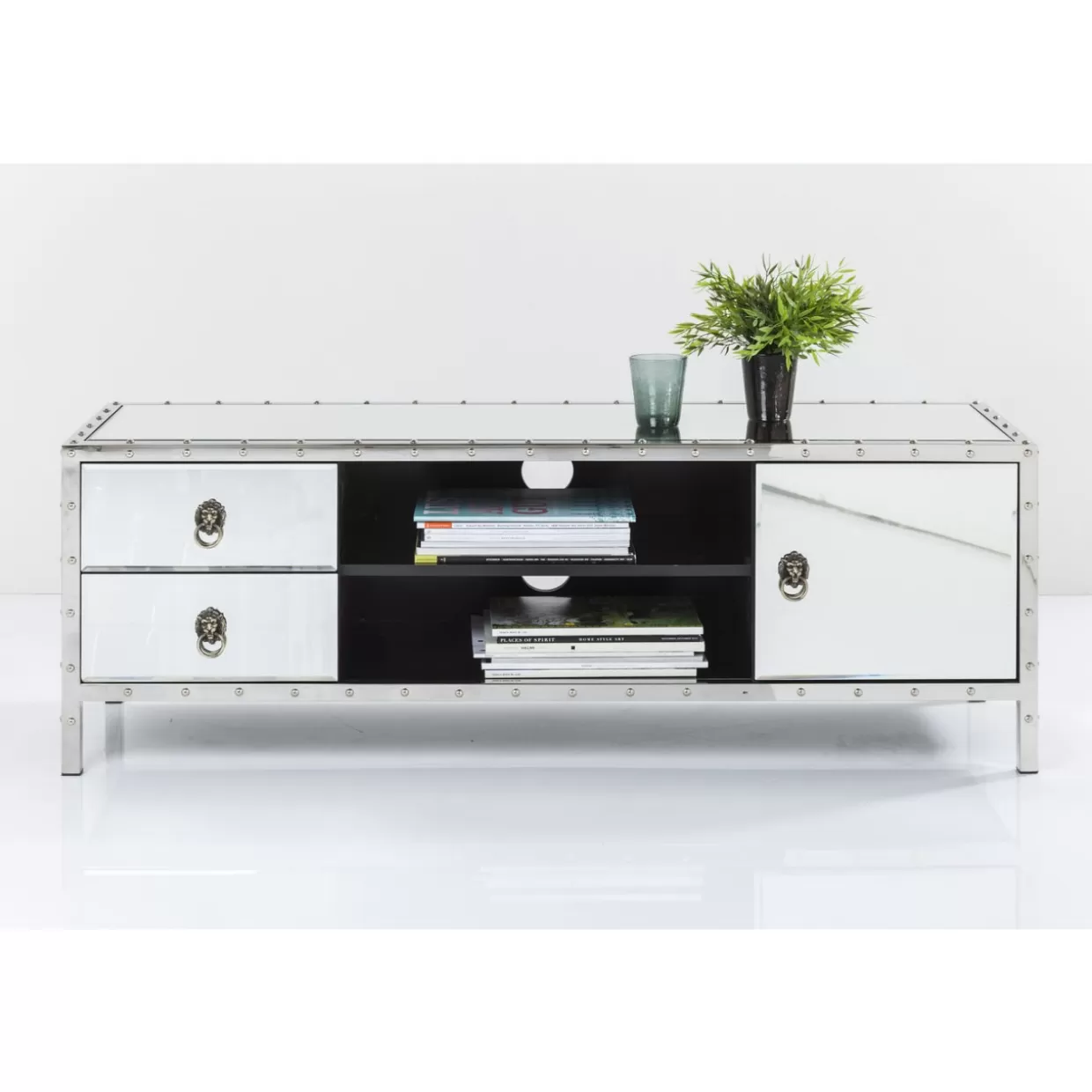 Comò e Credenze Moderne Rivet by KARE Design - Lowboard Funzionale con Design Industriale