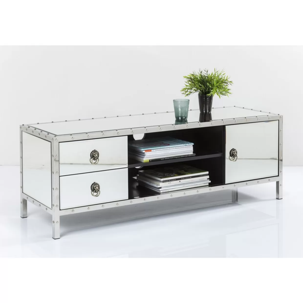 Comò e Credenze Moderne Rivet by KARE Design - Lowboard Funzionale con Design Industriale