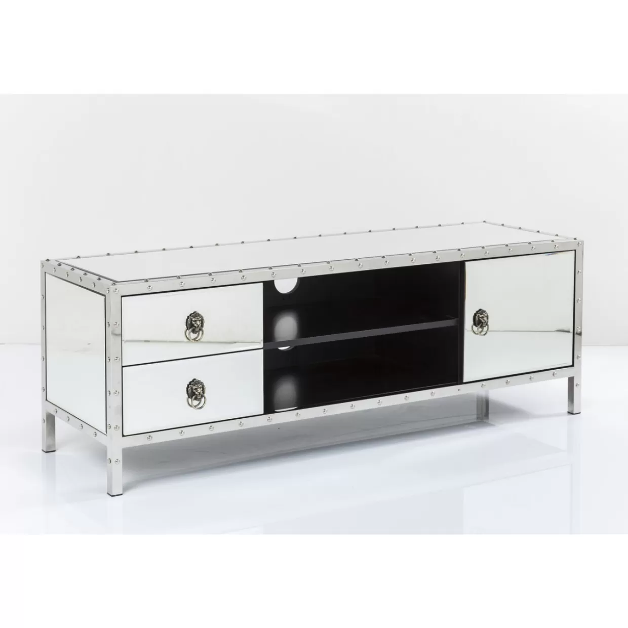 Comò e Credenze Moderne Rivet by KARE Design - Lowboard Funzionale con Design Industriale