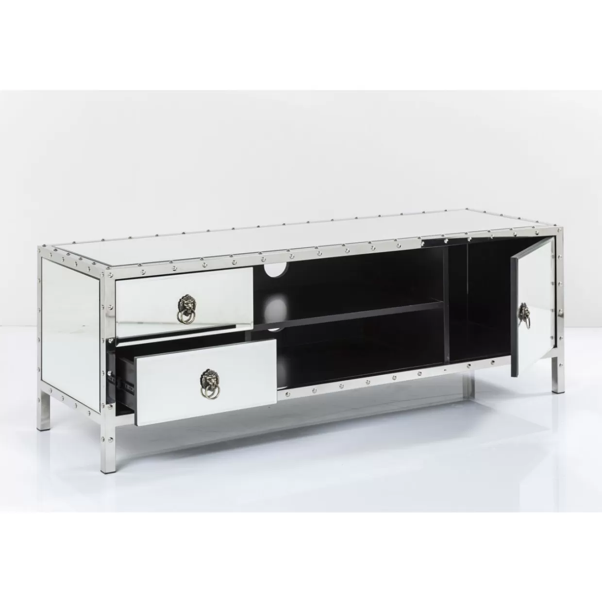Comò e Credenze Moderne Rivet by KARE Design - Lowboard Funzionale con Design Industriale