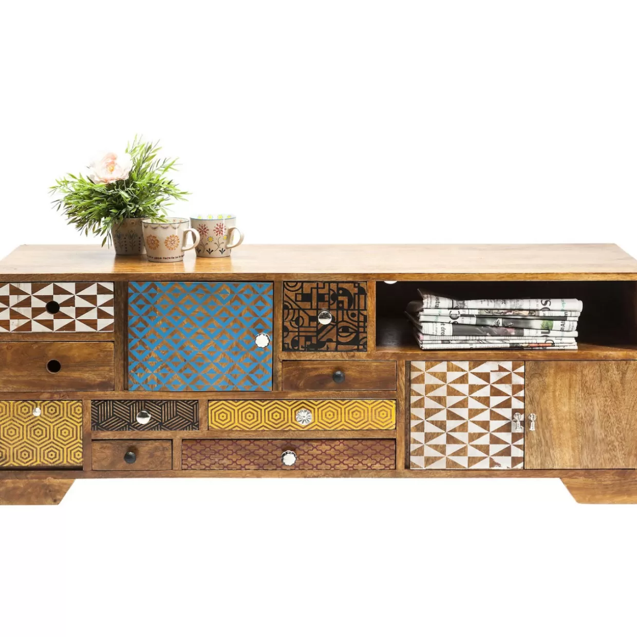 Comò moderni e credenze funzionali KARE Design - Collezione Soleil con mobile basso elegante 

（：