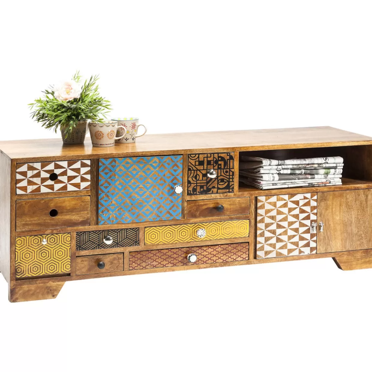 Comò moderni e credenze funzionali KARE Design - Collezione Soleil con mobile basso elegante 

（：
