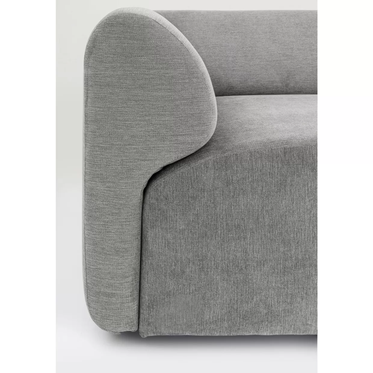 Divano Angolare Moderno Lucca Ecke Elements in Grigio Antracite - Design Esclusivo KARE, Larghezza 86 cm