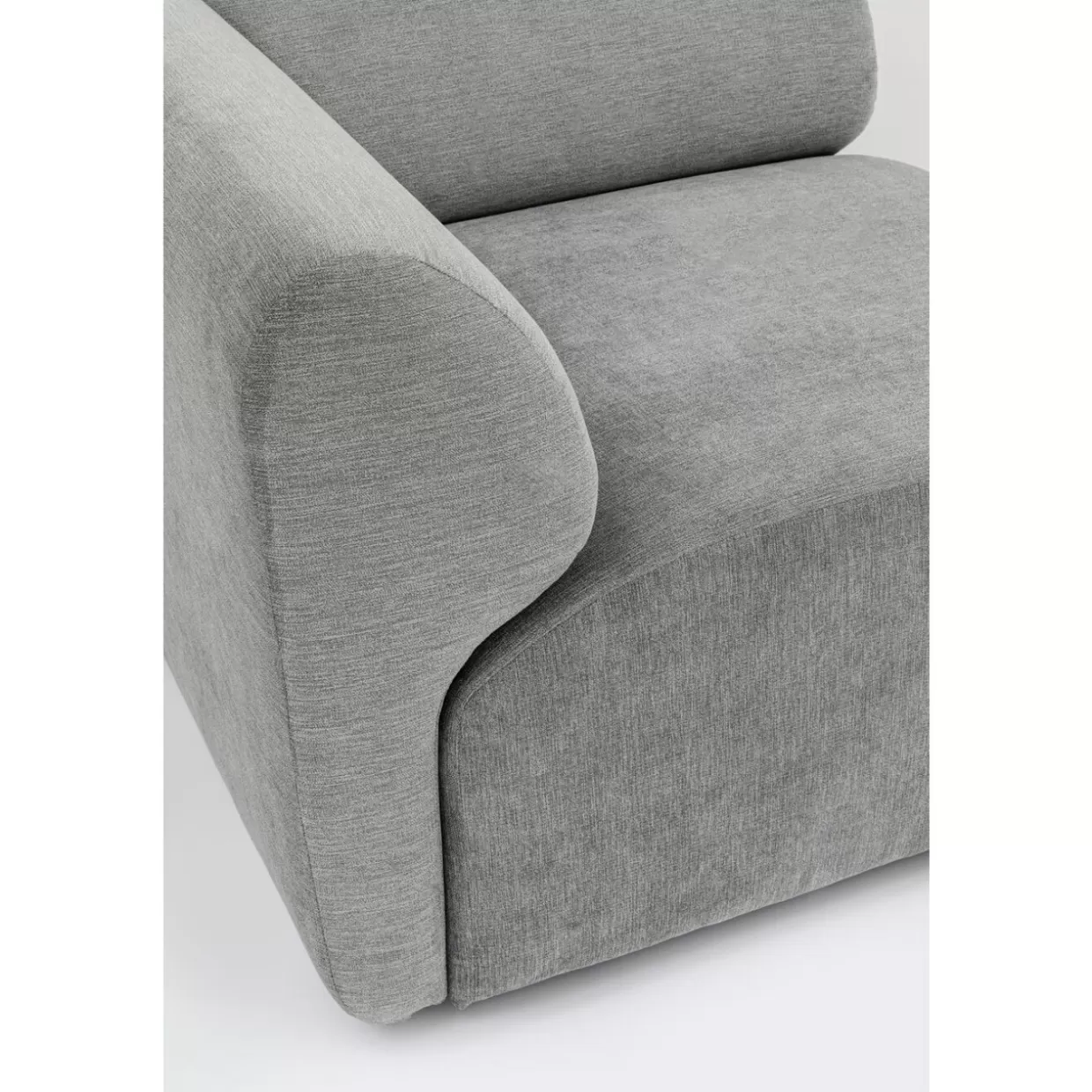 Divano Angolare Moderno Lucca Ecke Elements in Grigio Antracite - Design Esclusivo KARE, Larghezza 86 cm