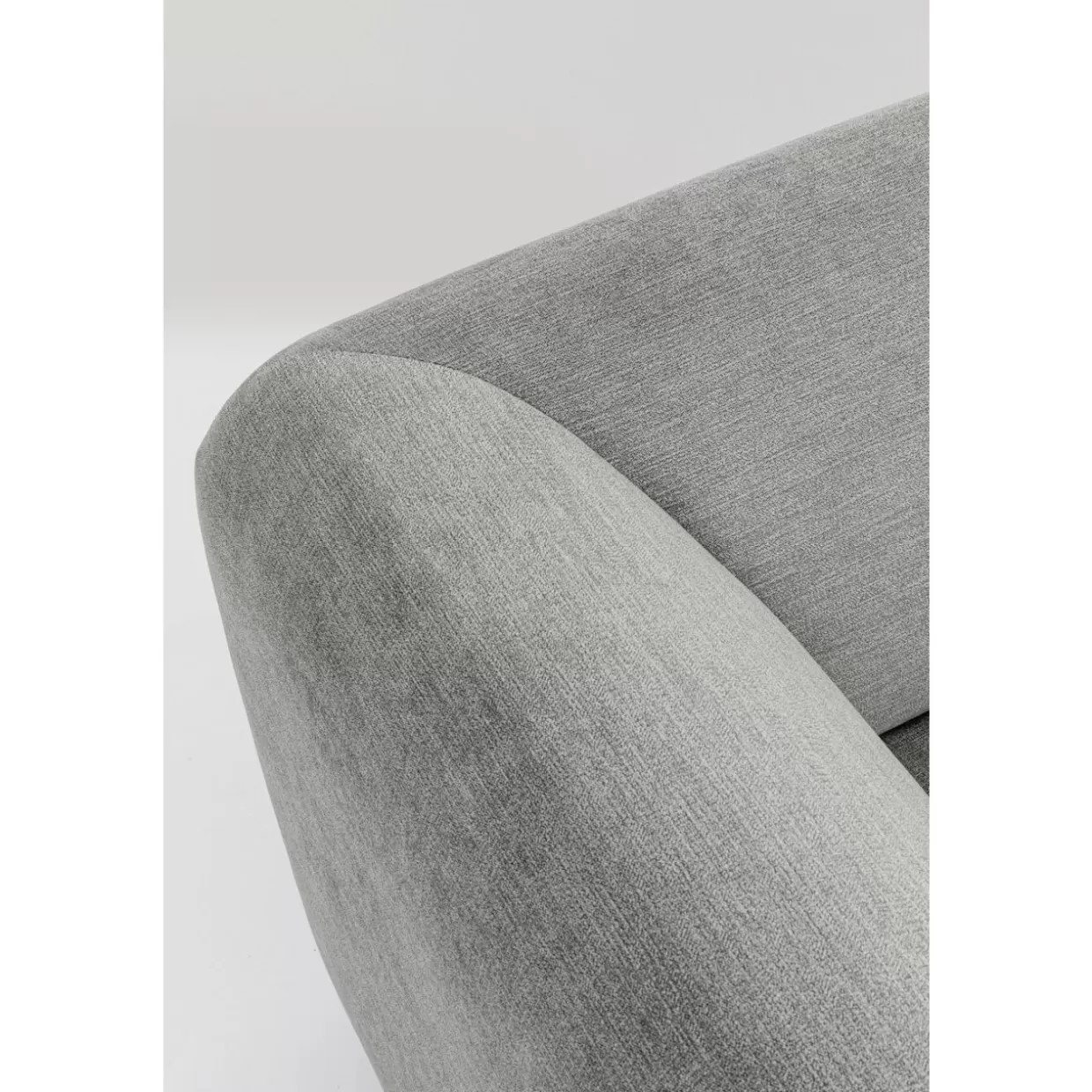 Divano Angolare Moderno Lucca Ecke Elements in Grigio Antracite - Design Esclusivo KARE, Larghezza 86 cm