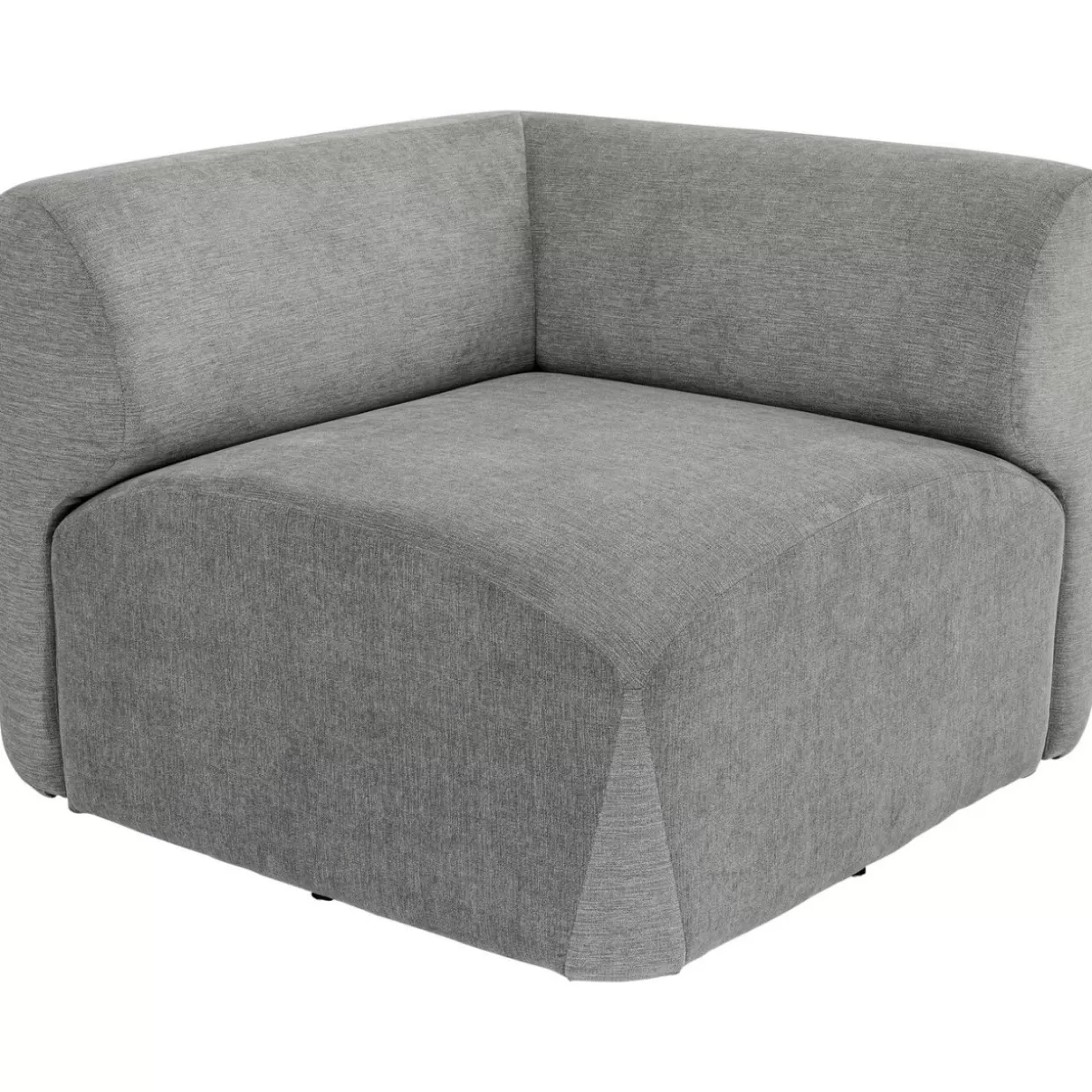 Divano Angolare Moderno Lucca Ecke Elements in Grigio Antracite - Design Esclusivo KARE, Larghezza 86 cm