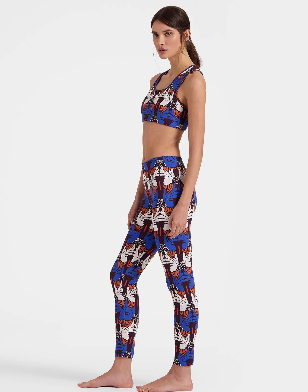 Saldi La DoubleJ - Leggings Magici Ali Micro in Jersey Elasticizzato Cioccolato