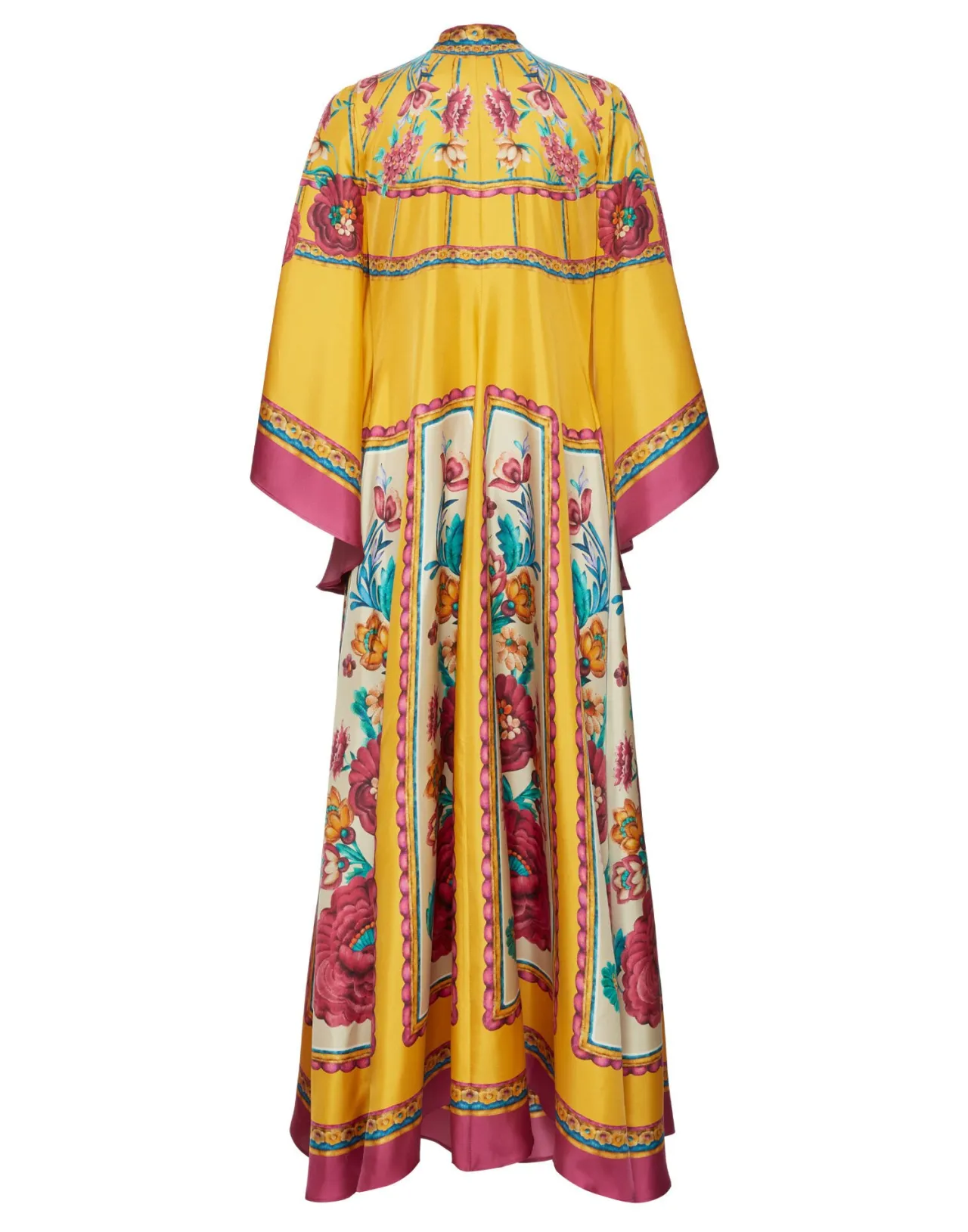 Promozione Imperdibile: Abito Magnifico La DoubleJ con Ricami Stellari Zodiacali in Tonalità Oro Soleggiato - Realizzato in Pregiato Twill di Seta
