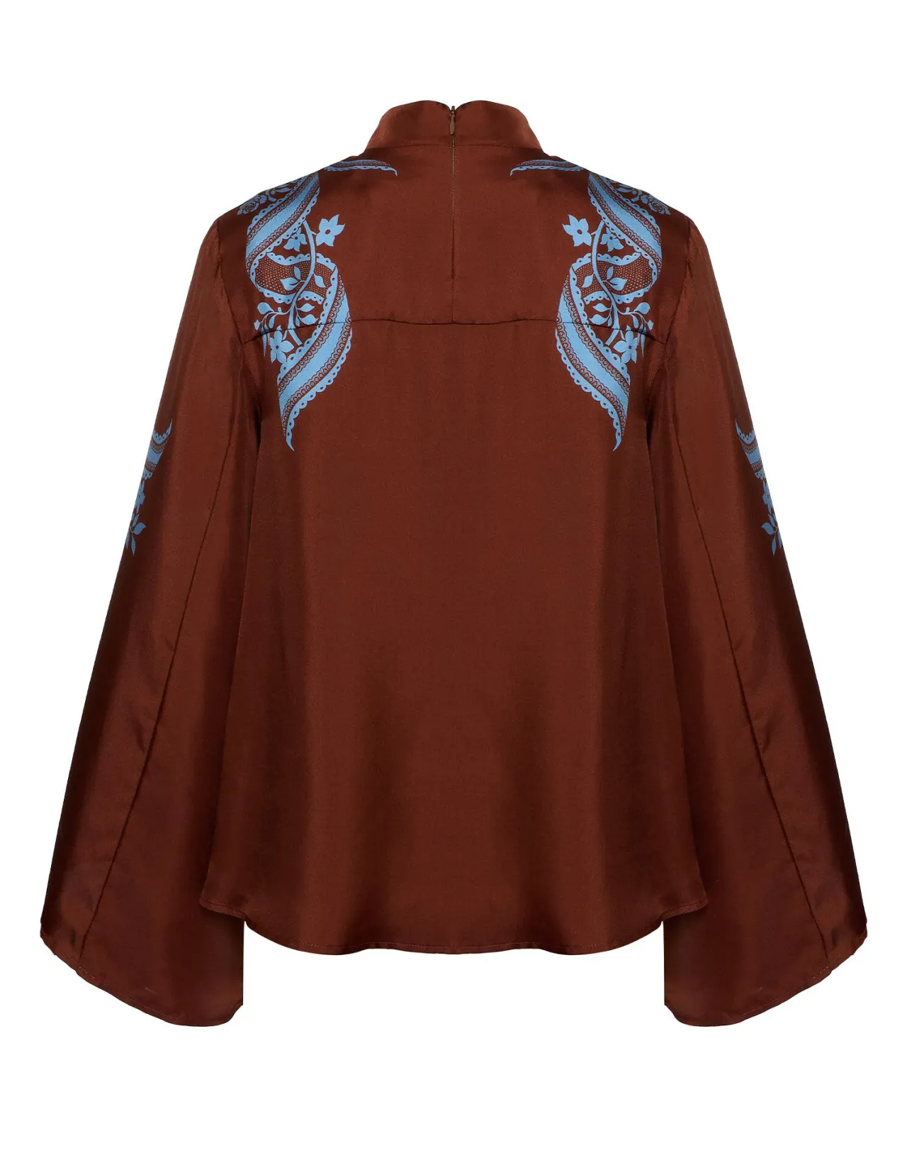 Offerta Speciale: TopSignoria Marrone Elegante di La DoubleJ in Tessuto Twill Seta - Stile Inconfondibile