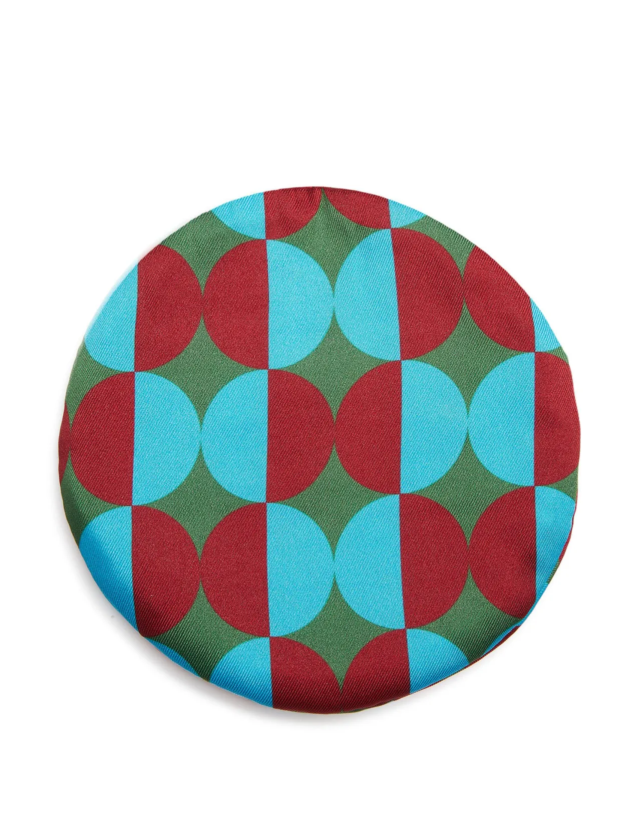 Elegante Custodia Portamascherina La DoubleJ - Verde Mezzaluna in Tessuto Twill, Pratica e Conveniente