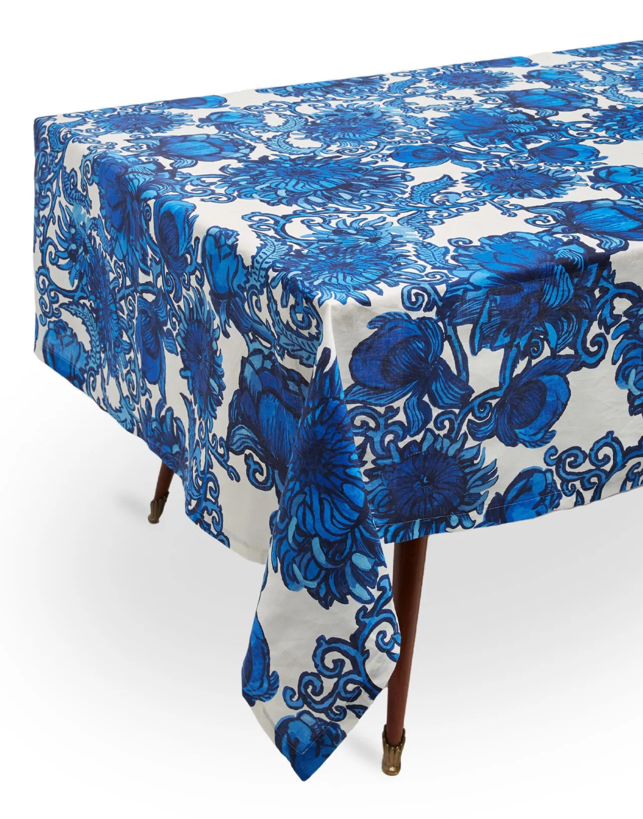 Promozione Esclusiva: Tovaglia La DoubleJ Media in Lino con Stampa Anemone Floreale