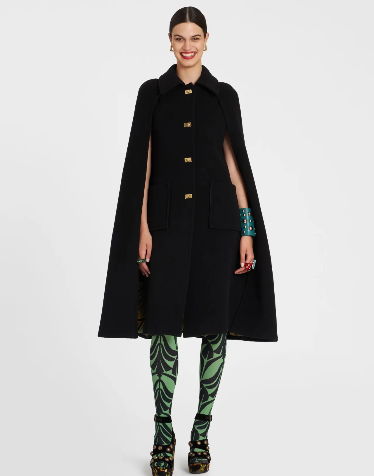 Cappotto Iconico La DoubleJ Milano in Lana Pura - Nero Elegante per Stagione Fredda