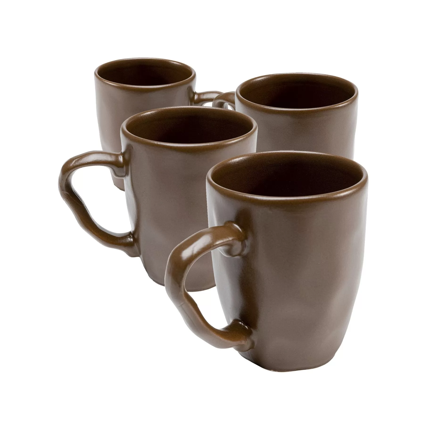 Hot Mugs Savannah Marron Set De 4   Vaisselle