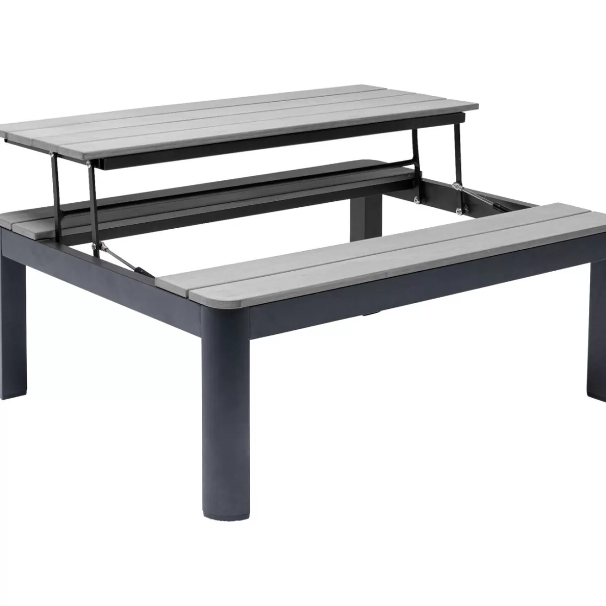 Tavolino da esterno multifunzione Holiday - Design funzionale in nero opaco KARE