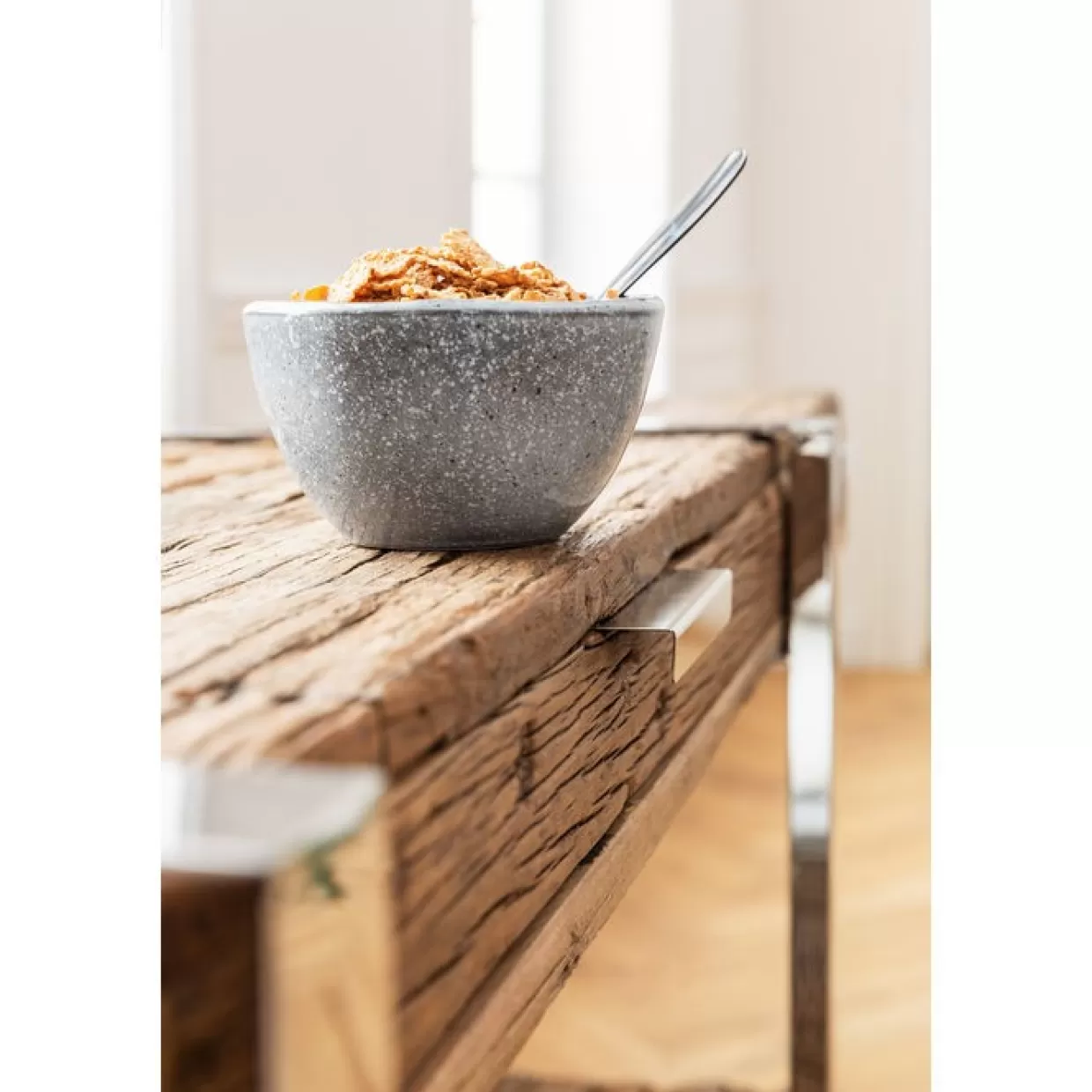 Ciotola in granito naturale KARE Design per muesli e frutta - Accessori da tavola eleganti Ø14 cm