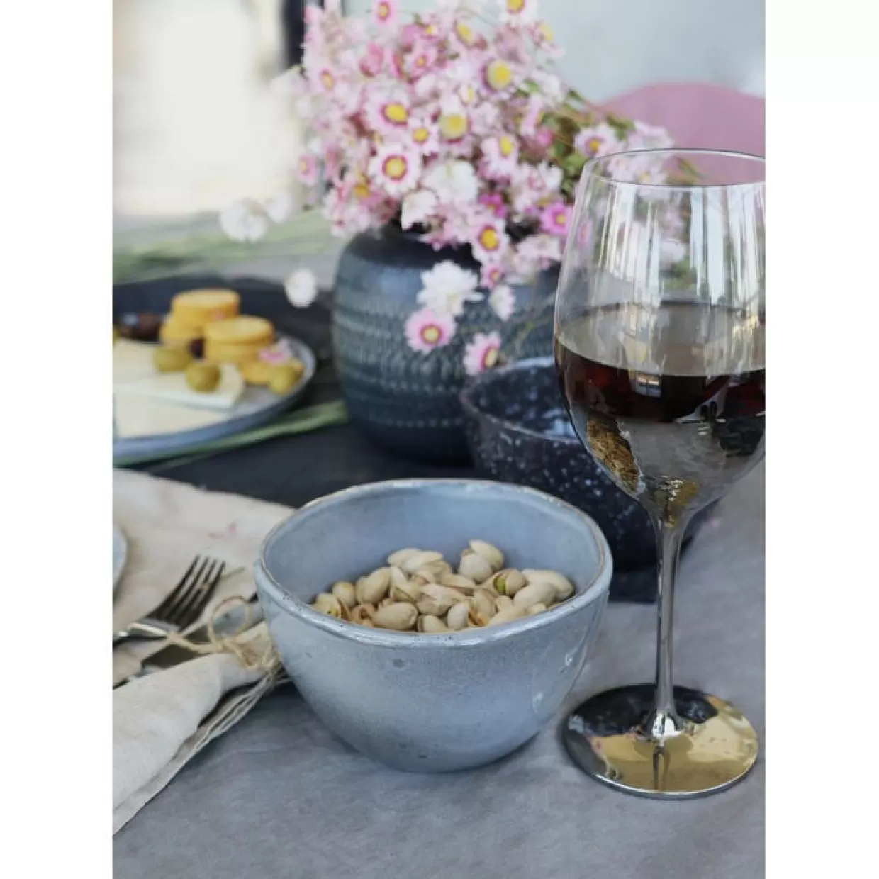 Ciotola in granito naturale KARE Design per muesli e frutta - Accessori da tavola eleganti Ø14 cm