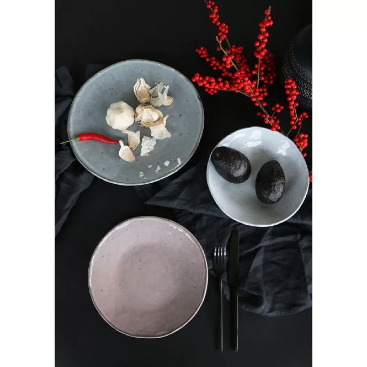 Ciotola in granito naturale KARE Design per muesli e frutta - Accessori da tavola eleganti Ø14 cm
