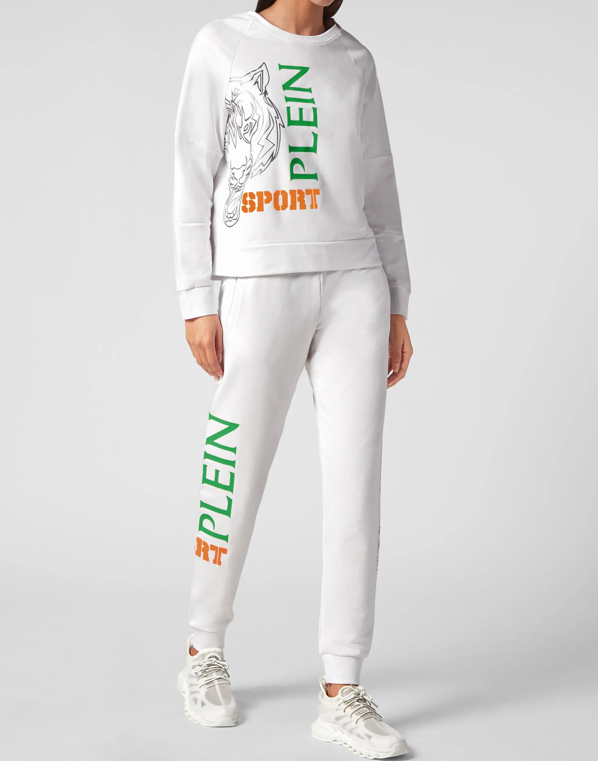 Donna Felpa Oversize Casual - Larghezza Generosa con Design Sportivo Plein Sport