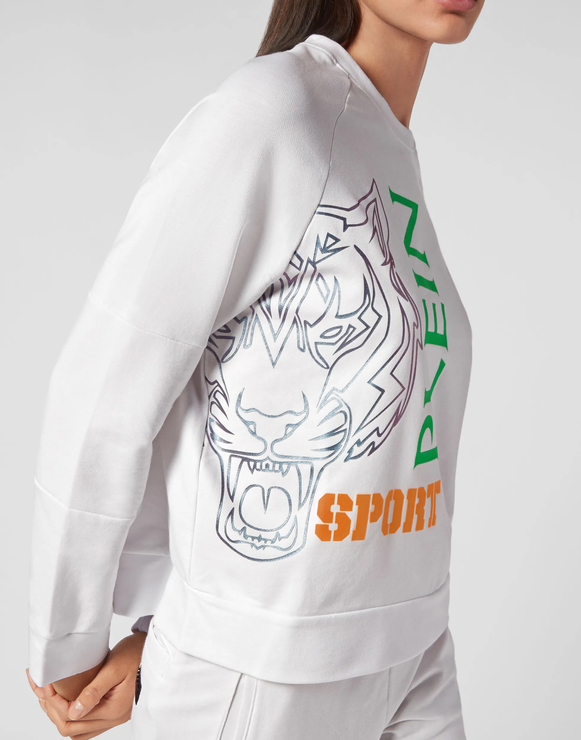 Donna Felpa Oversize Casual - Larghezza Generosa con Design Sportivo Plein Sport