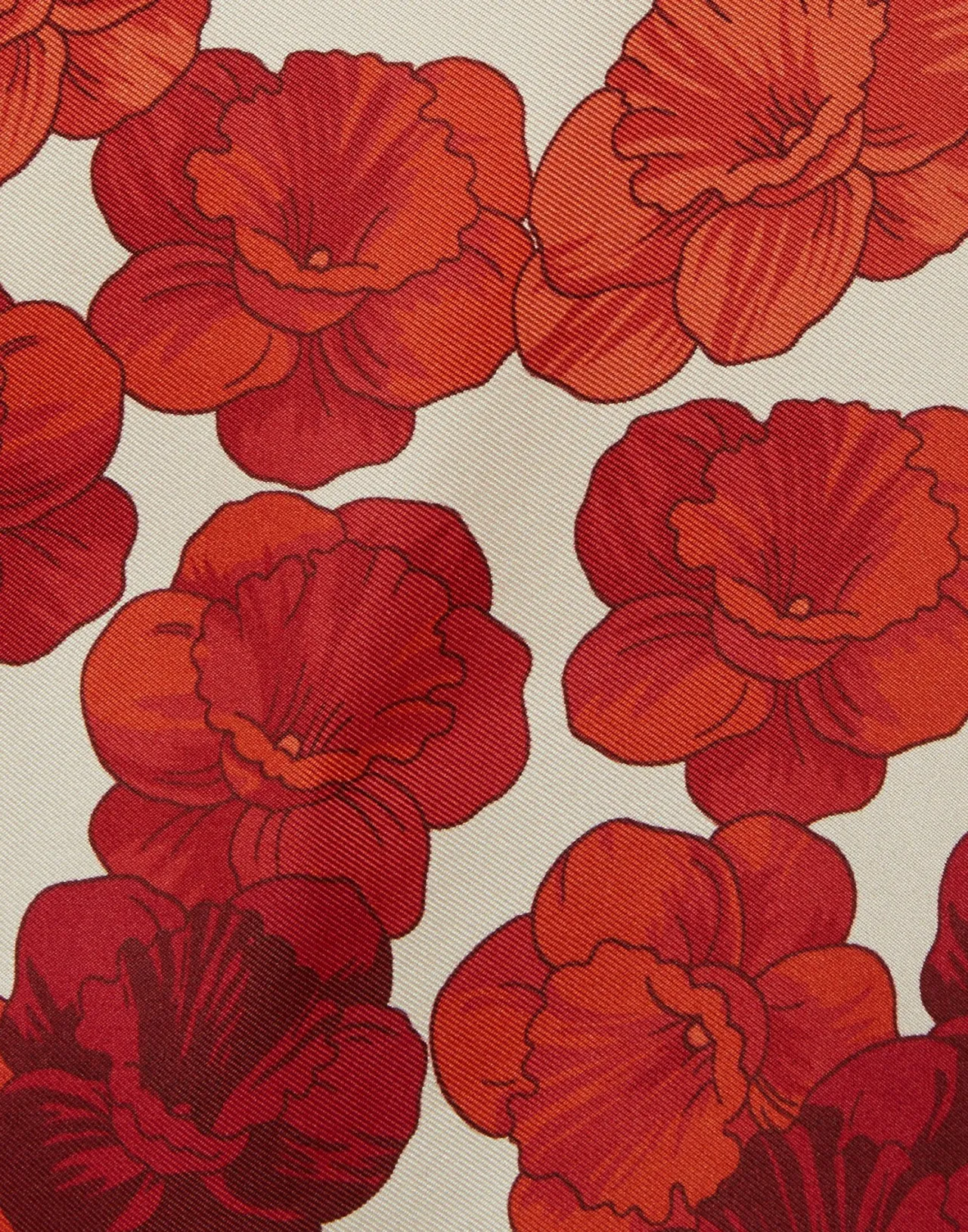 Pantalone Palazzo La DoubleJ in Seta Twill - Rosso Borgogna Edizione Limitata con Stampa Haze Placé