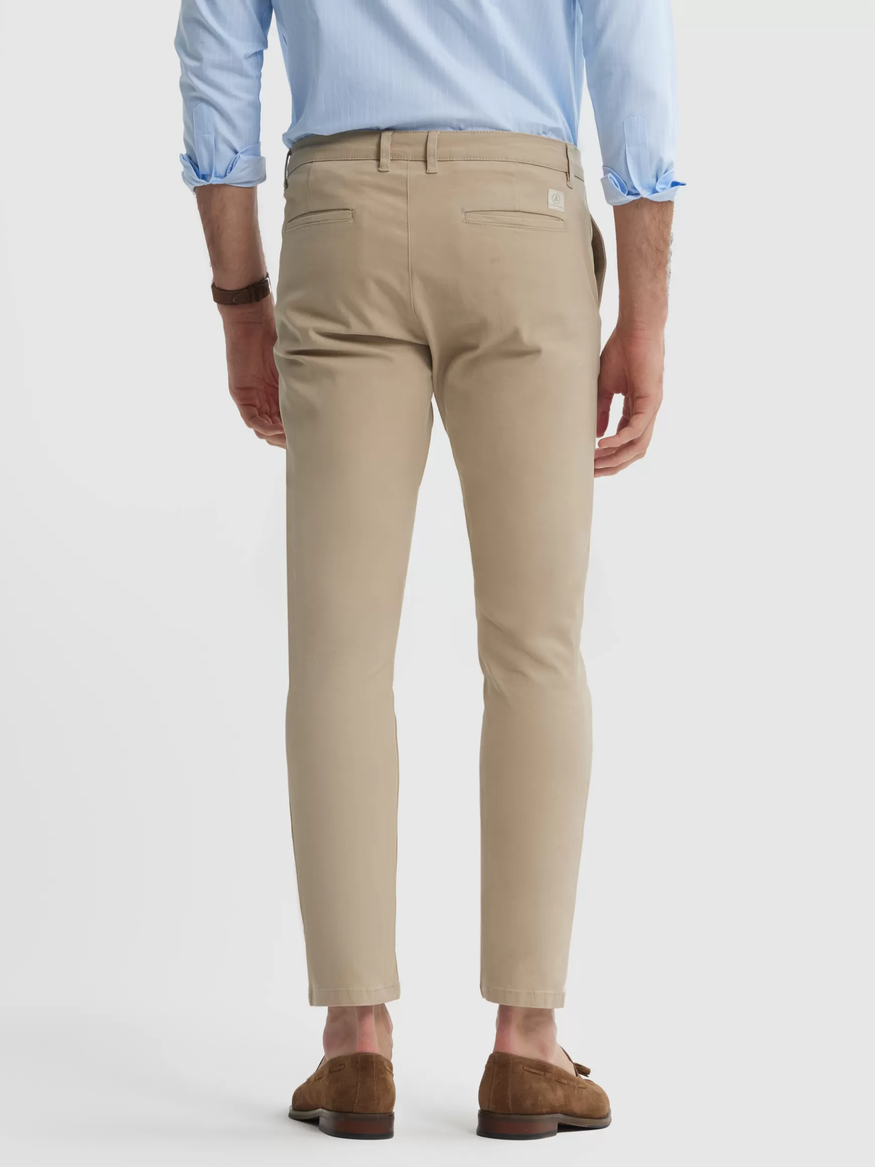 Pantaloni Uomo Alvaro Moreno - Elvis Fit Classico in Tweed con Taglio Chino e Tasca Laterale, Stile Vintage e Comodità Moderna