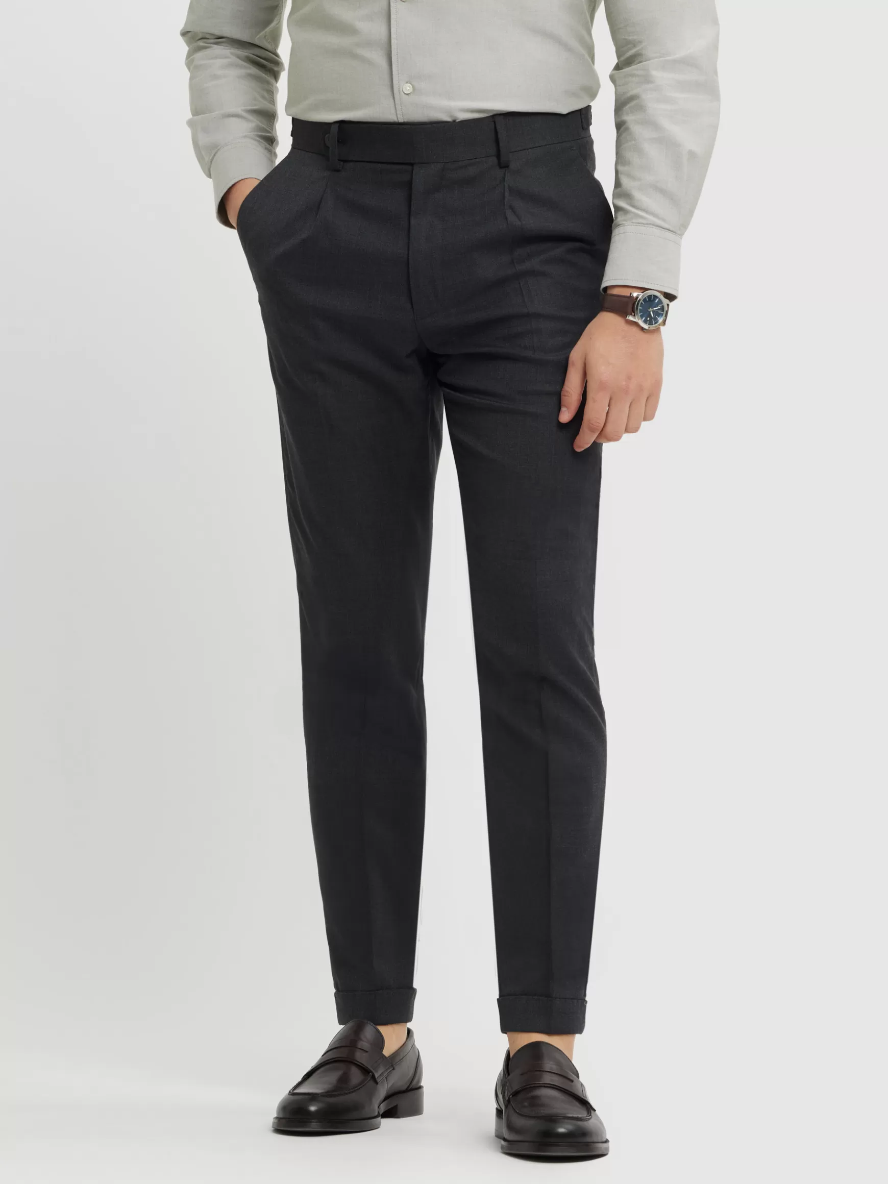 Alvaro Moreno Uomo - Pantaloni Sarto Classici Eleganti per Abbigliamento Formale, Confezionati a Mano in Tessuto Premium