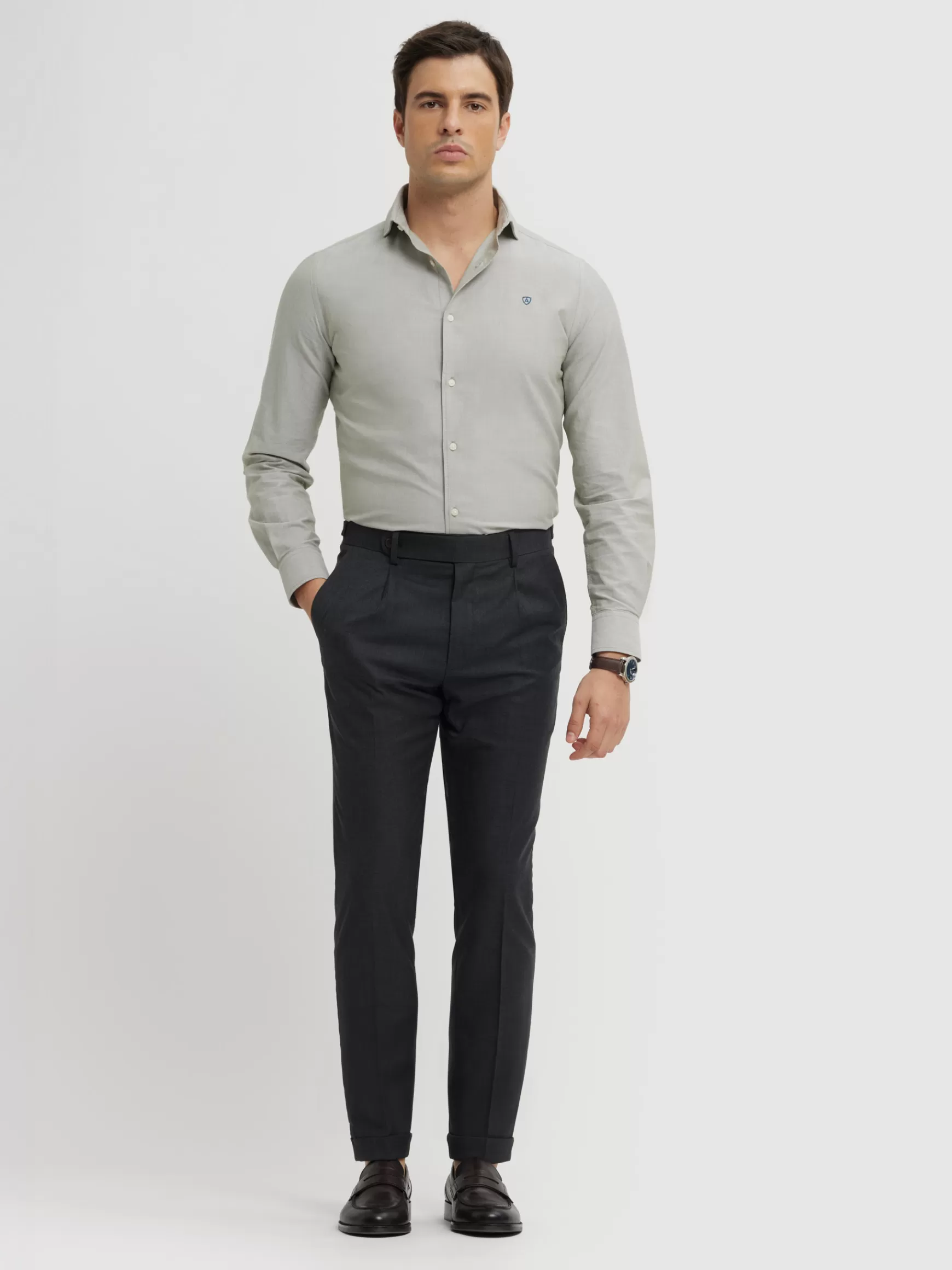 Alvaro Moreno Uomo - Pantaloni Sarto Classici Eleganti per Abbigliamento Formale, Confezionati a Mano in Tessuto Premium