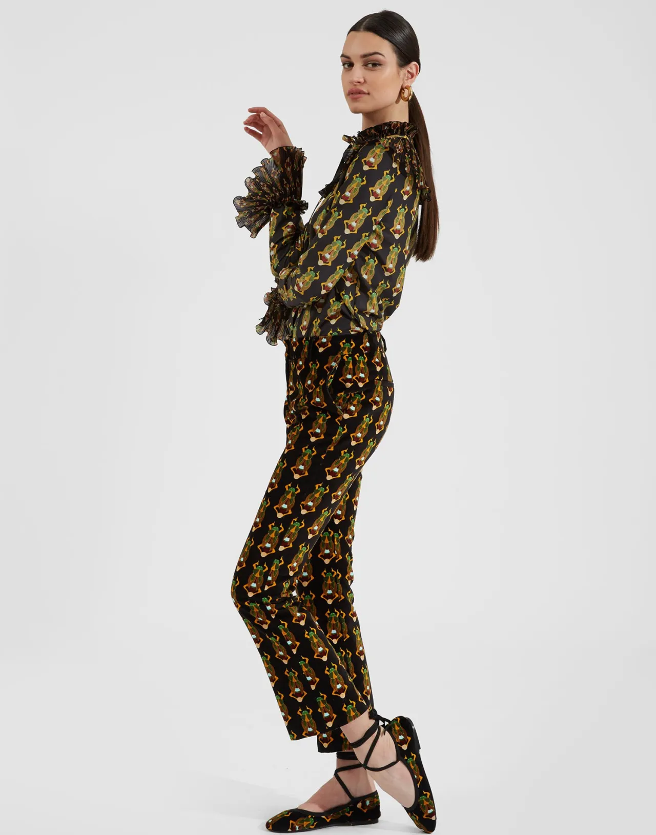 La DoubleJ - Pantalone Comodo in Velluto di Cotone 