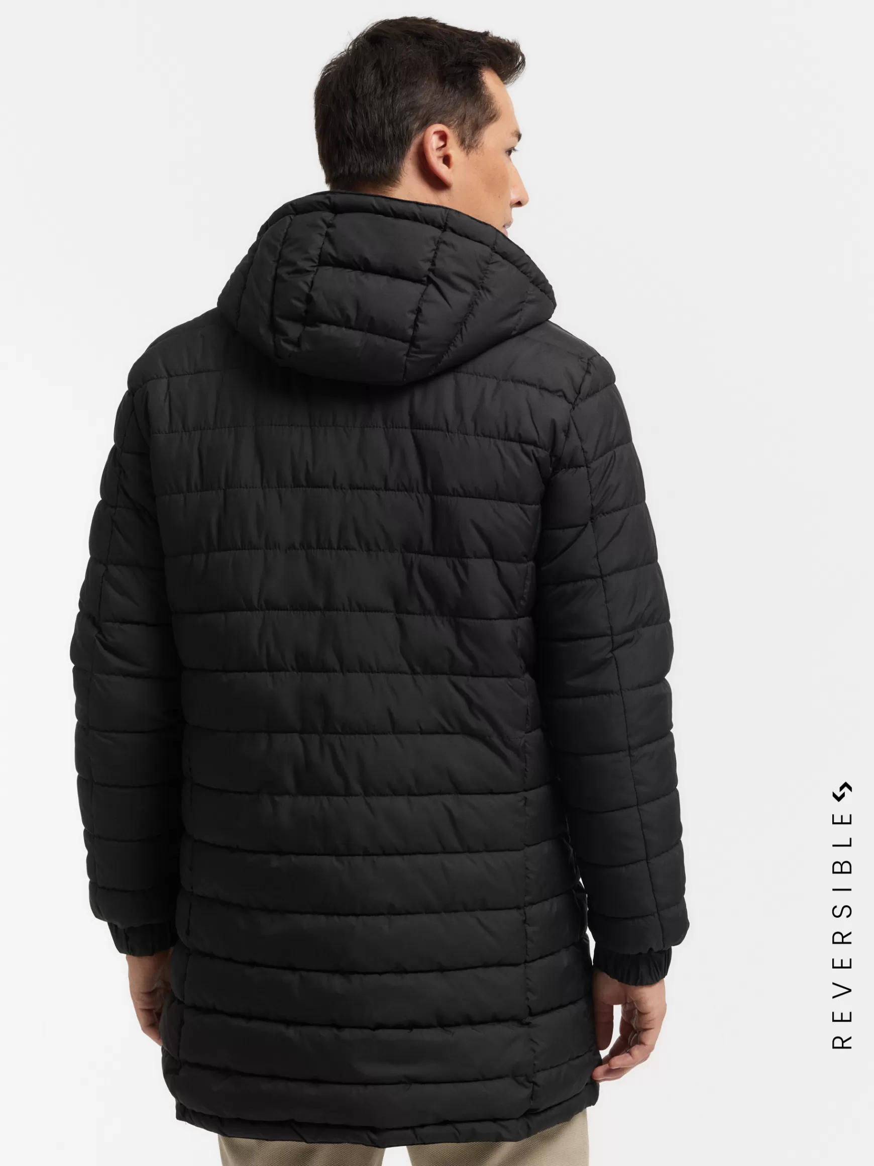 Giacca Parka Uomo Alvaro Moreno - Modello Reversibile Ratched, Doppia Fodera in Tono Marrone con Design Funzionale 

(Perfetta per Ogni Occasione: Leggera e Stilosa)