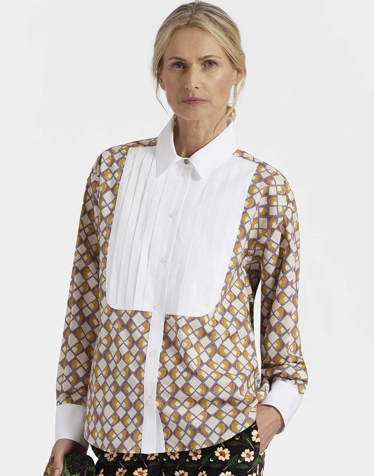 Maglietta Peggy La DoubleJ in Poplin Cotone - Tonalità Crema Micro Light - Offerta Imperdibile