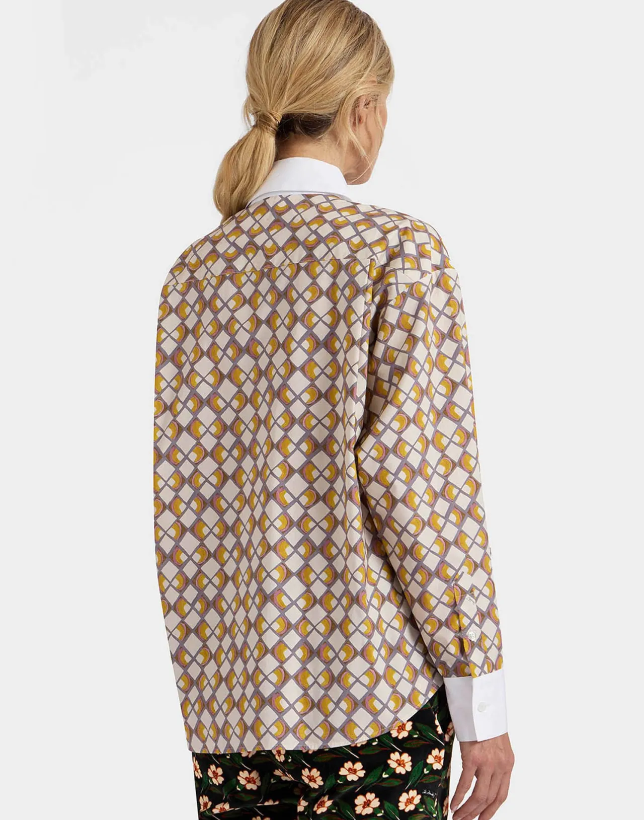 Maglietta Peggy La DoubleJ in Poplin Cotone - Tonalità Crema Micro Light - Offerta Imperdibile