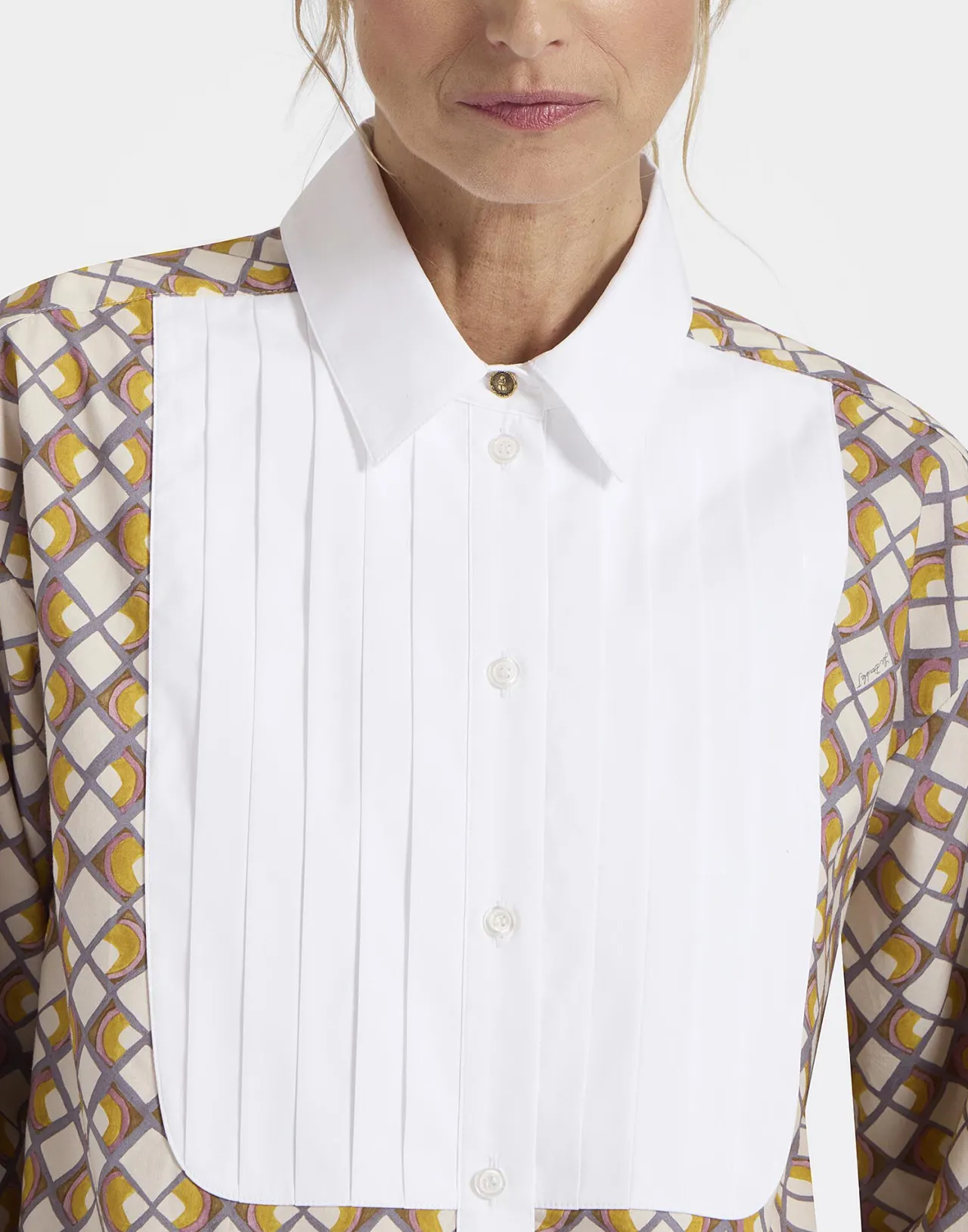 Maglietta Peggy La DoubleJ in Poplin Cotone - Tonalità Crema Micro Light - Offerta Imperdibile