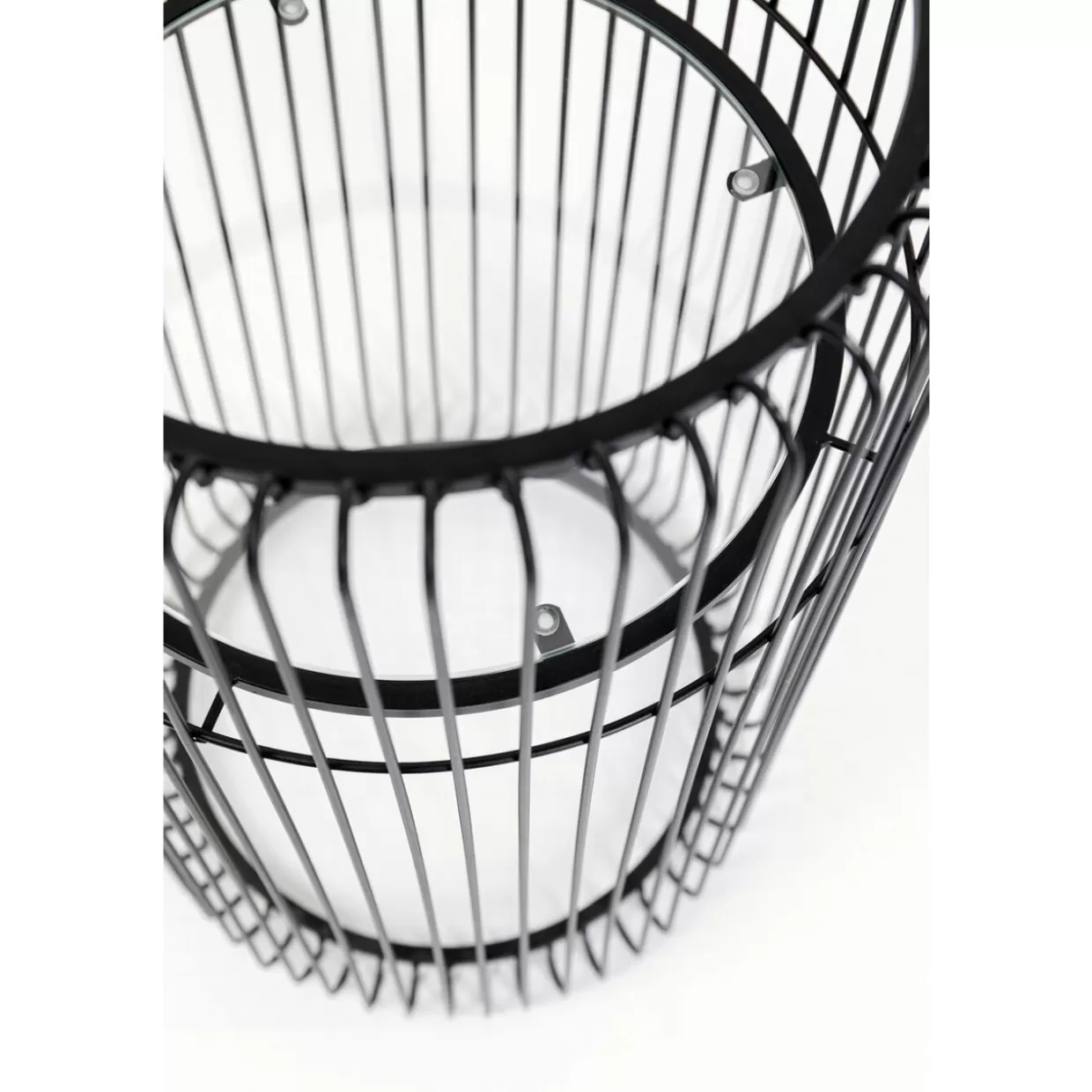 Portapiante in filo metallico nero KARE - Supporto moderno per piante alte 70 cm, ideale per organizzare spazi con stile