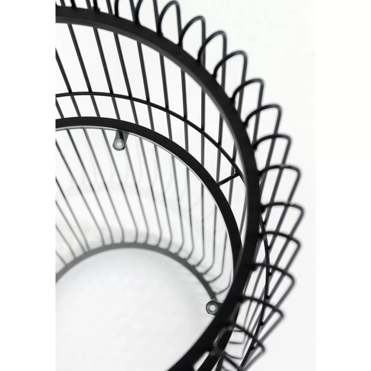 Portapiante in filo metallico nero KARE - Supporto moderno per piante alte 70 cm, ideale per organizzare spazi con stile