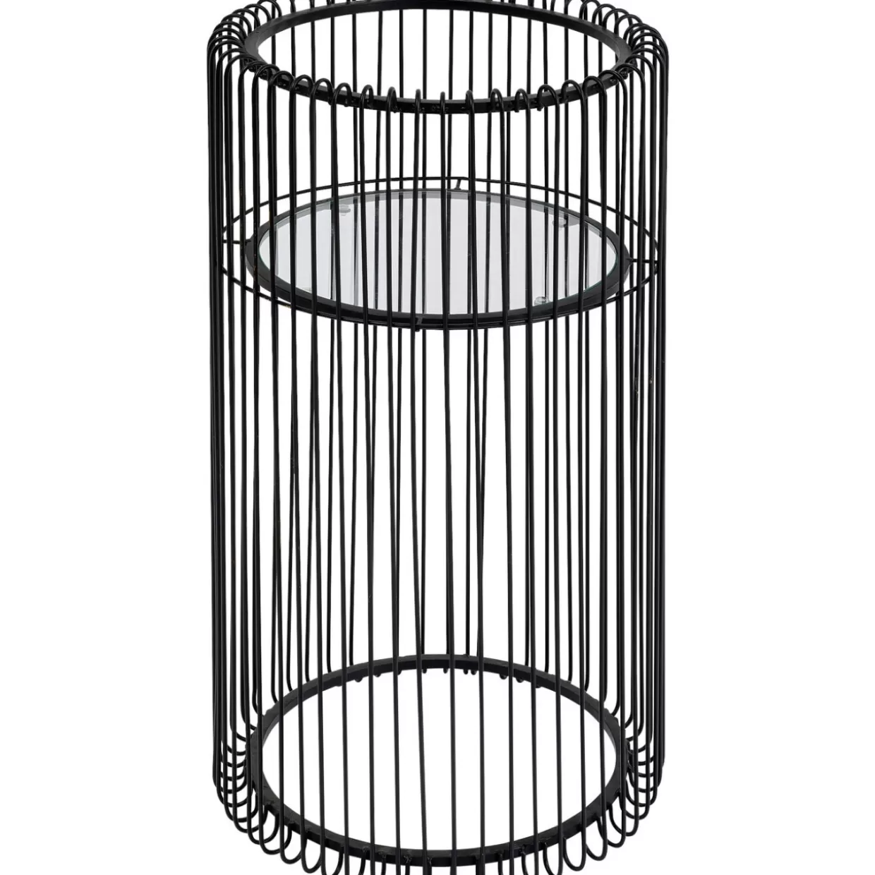 Portapiante in filo metallico nero KARE - Supporto moderno per piante alte 70 cm, ideale per organizzare spazi con stile