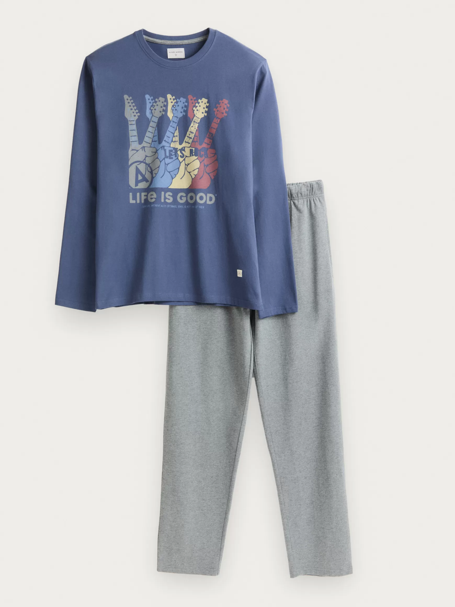 Pigiami Uomo Alvaro Moreno Stile Rock - Completo da Notte Comodo con Design Urbano Inverno 2024