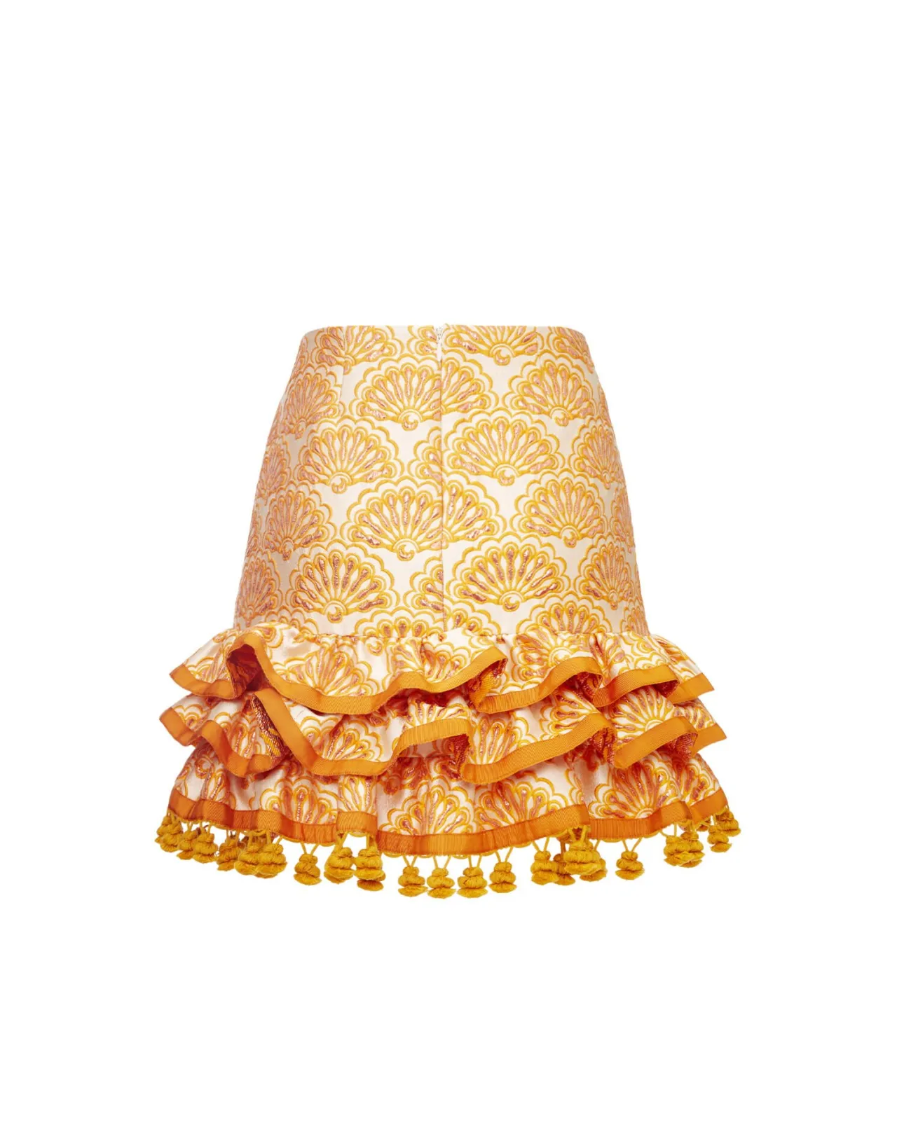 La DoubleJ Gonna Mini Pincho in Oro Jacquard - Edizione Limitata per gli Appassionati di Stile