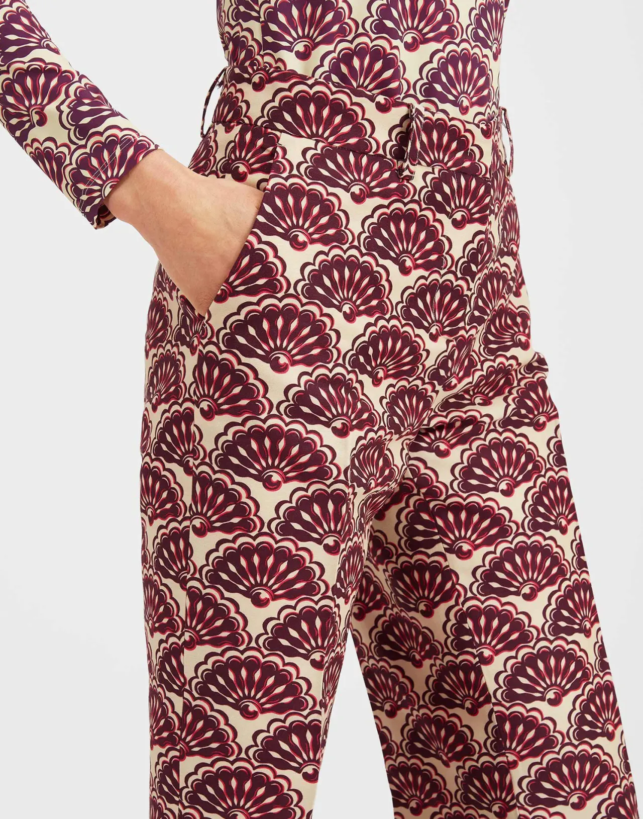 Pantaloni Eleganti Pinocchio in Lana Cady Viola - La DoubleJ Collection Stilizzata per Fan della Moda