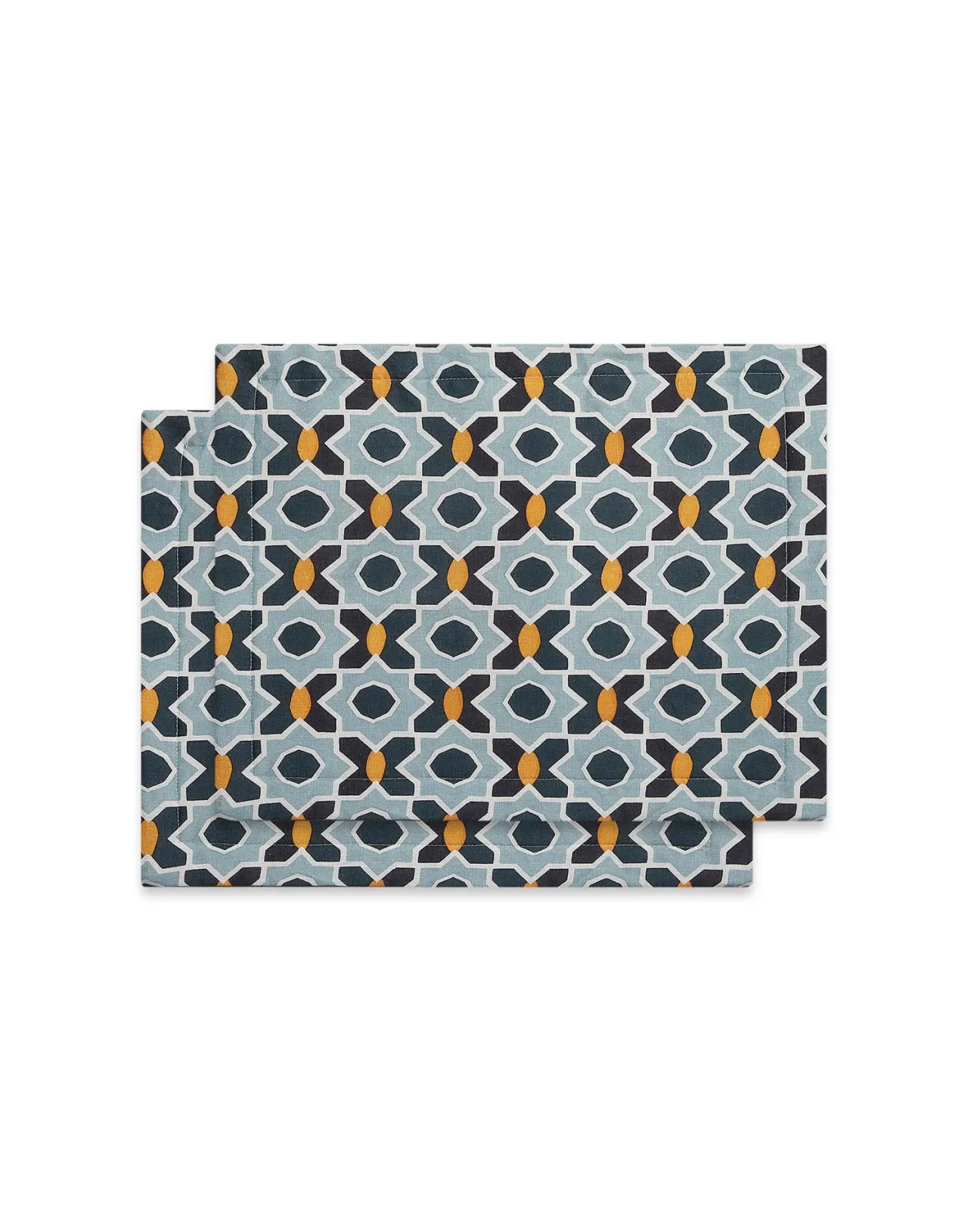 Eleganti Sottopiatti in Cotone Shot - Set da 2 Design Esclusivo 
