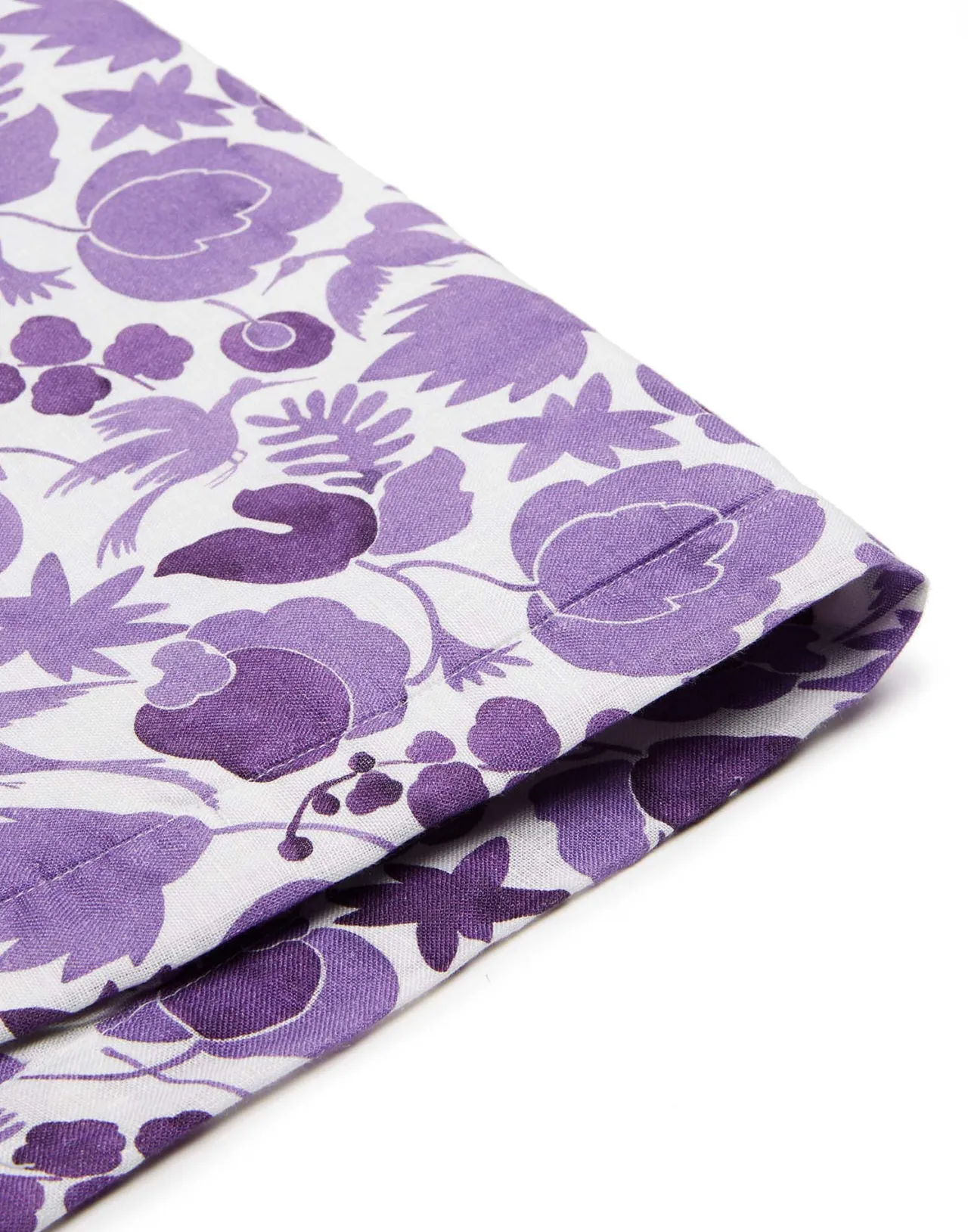 Sottopiatti Eleganti La DoubleJ - Coppia Wildbird in Lino Viola, Formato Compatto