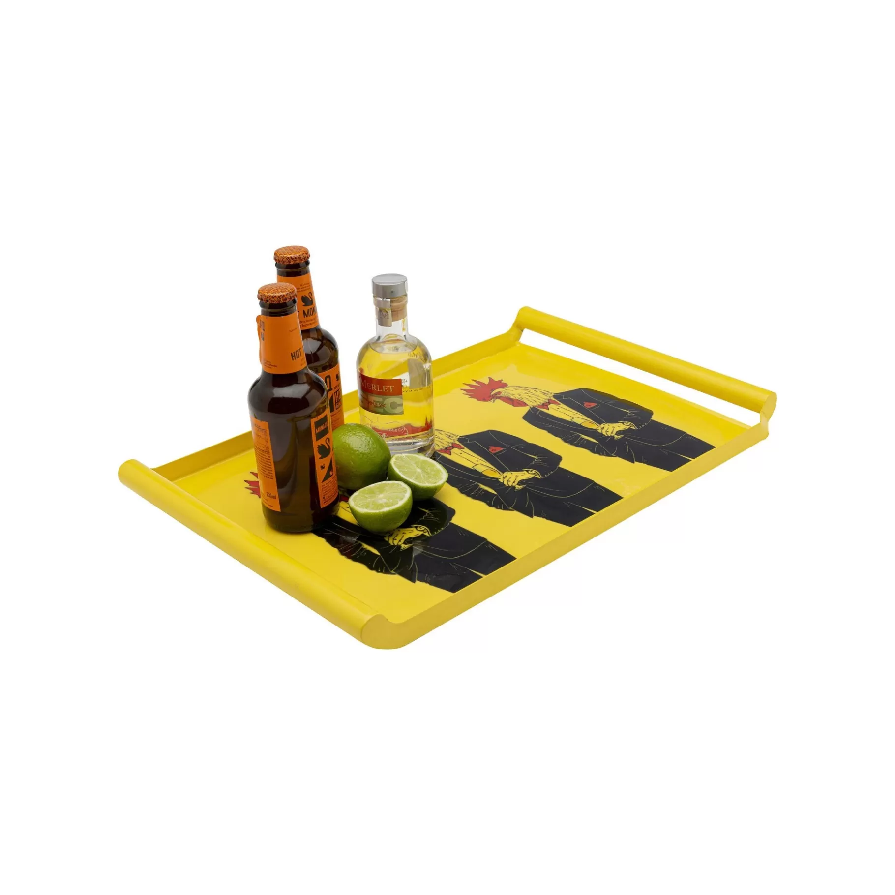 Shop Plateau Ego Jaune Coq Costume   Vaisselle