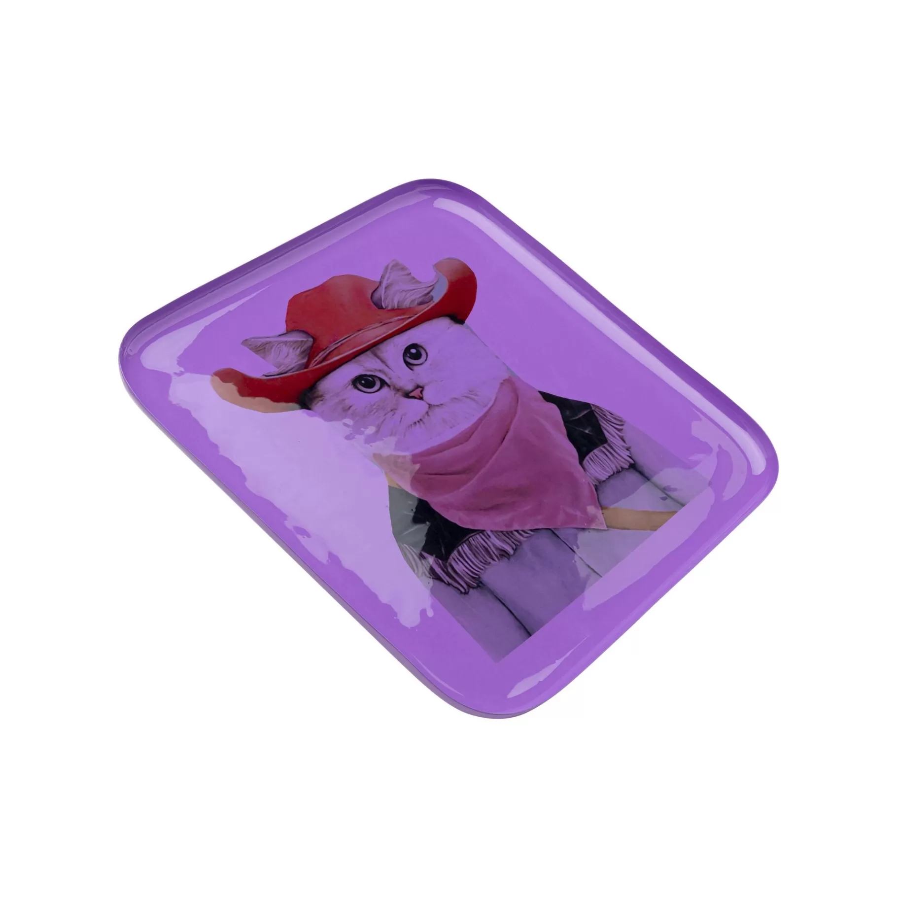 Shop Plateau Ego Violet Chat Cowboy   Vaisselle