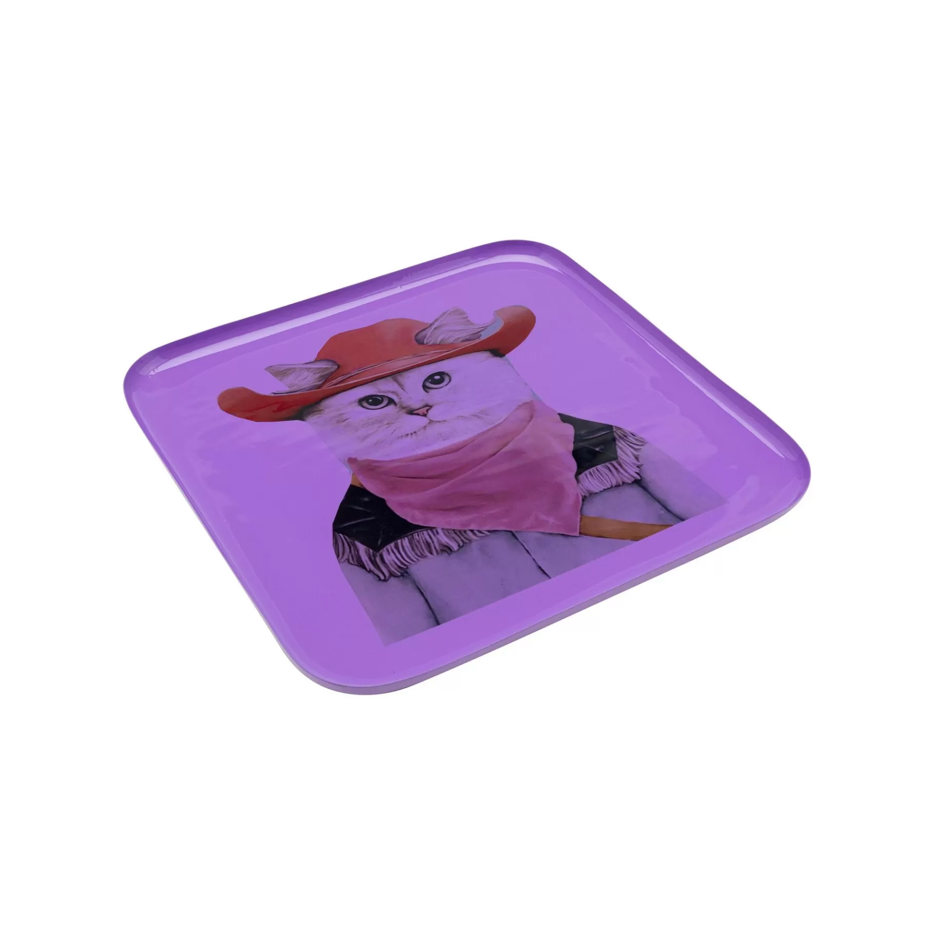 Shop Plateau Ego Violet Chat Cowboy   Vaisselle
