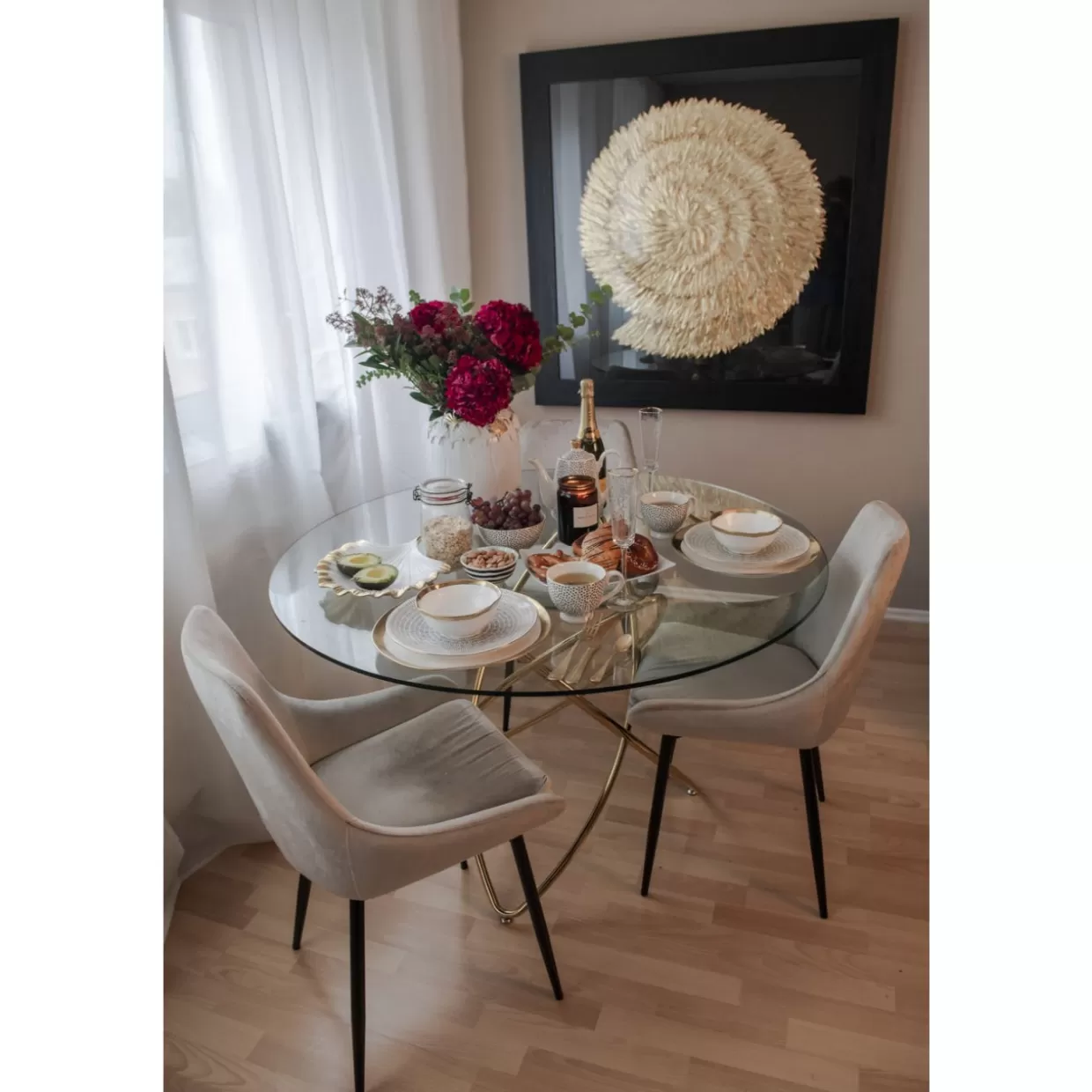 KARE Design Piatto Portata Bell - Elegante accessorio da tavola in ceramica diametro 38 cm