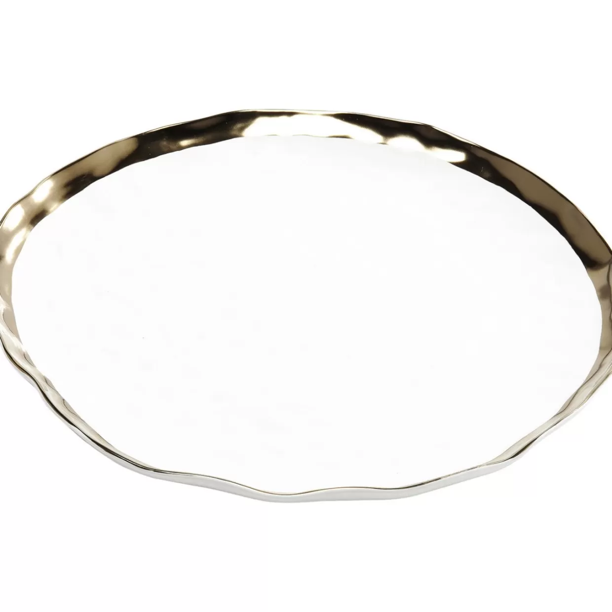 KARE Design Piatto Portata Bell - Elegante accessorio da tavola in ceramica diametro 38 cm