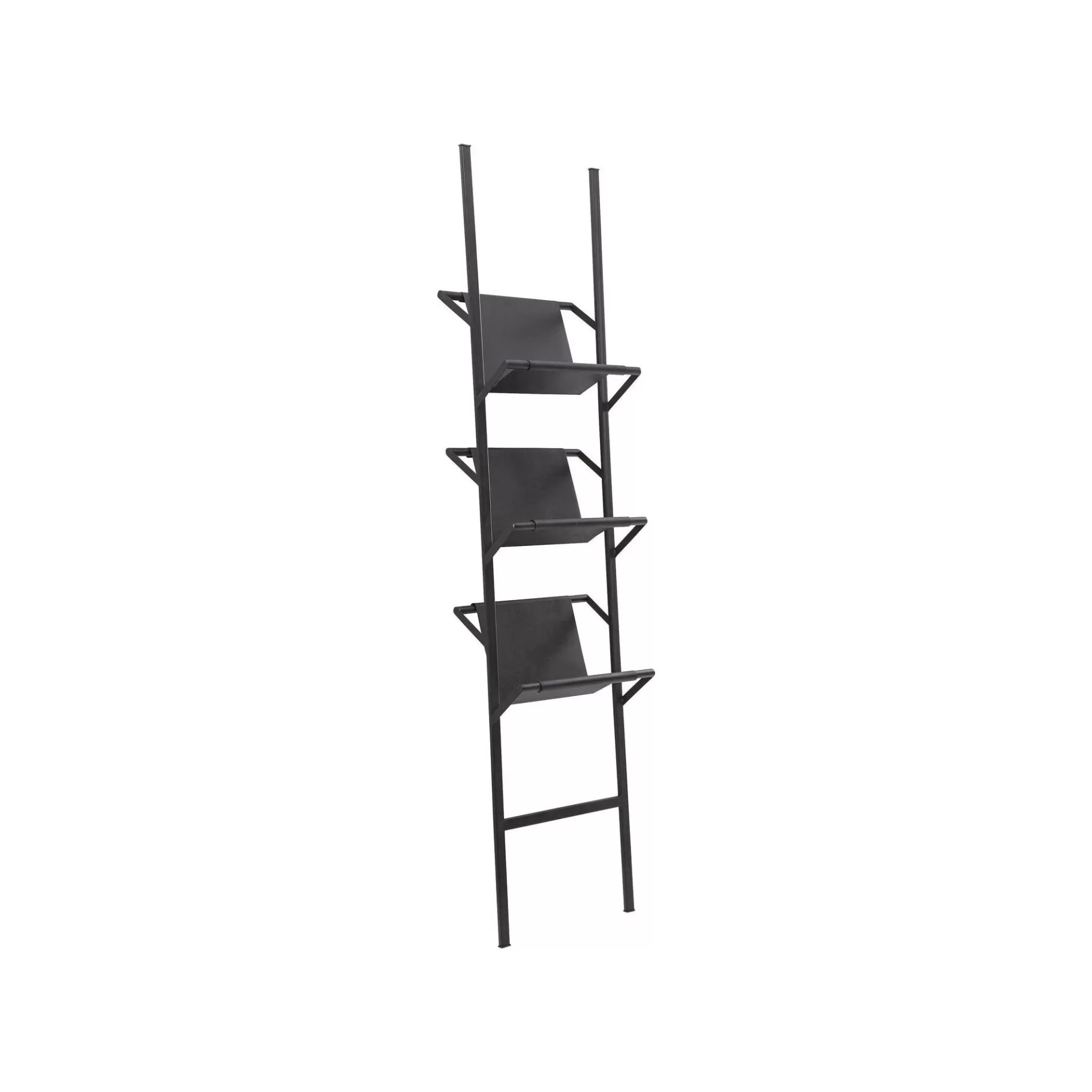 Libreria Moderna in Nero, 174 cm - Scaffale Decorativo Economico per Cataloghi e Libri