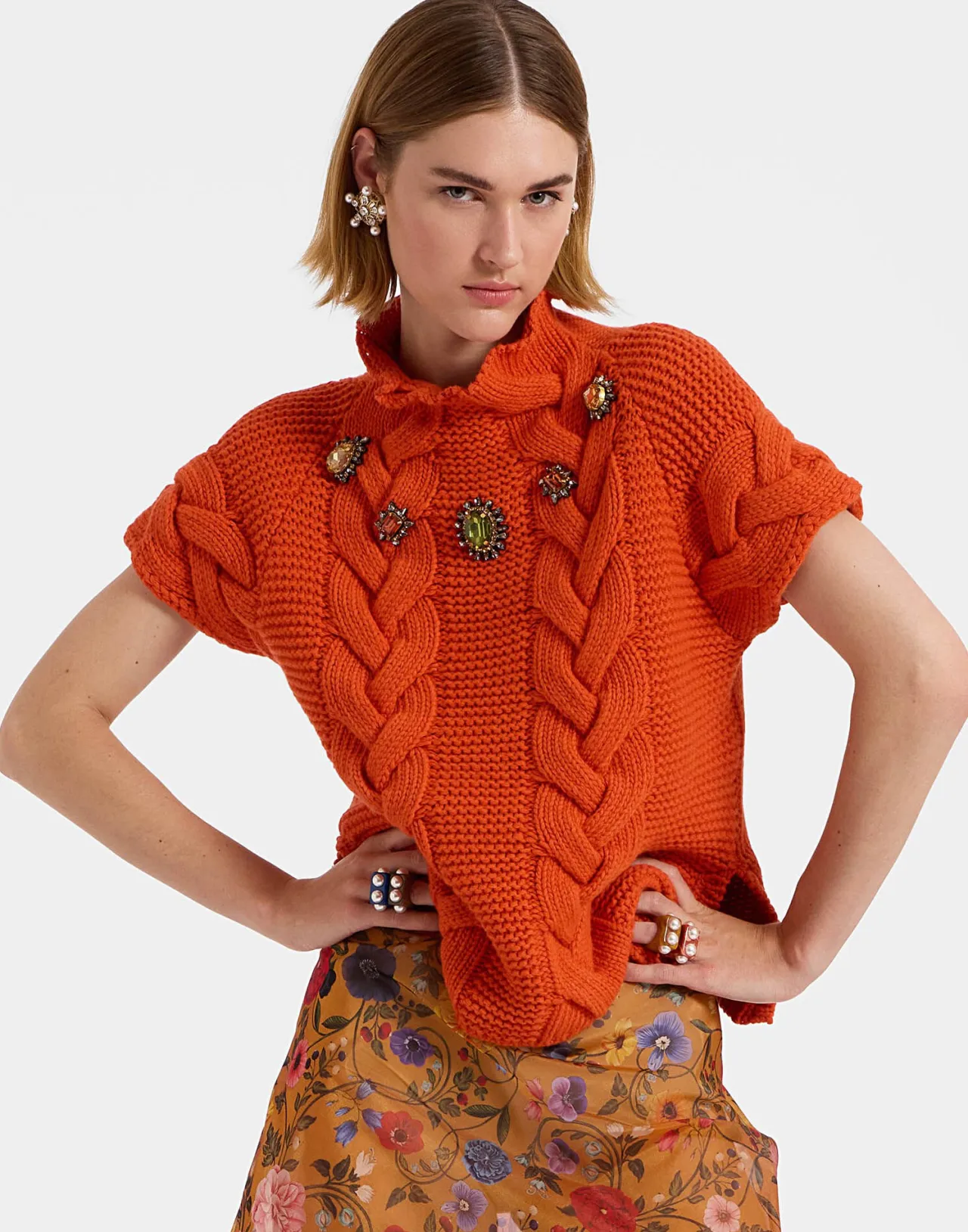 Maglia Ritratto La DoubleJ in Lana Spessa - Offerta Speciale Rust con Tessuto Resistente, Edizione Limitata Autunnale