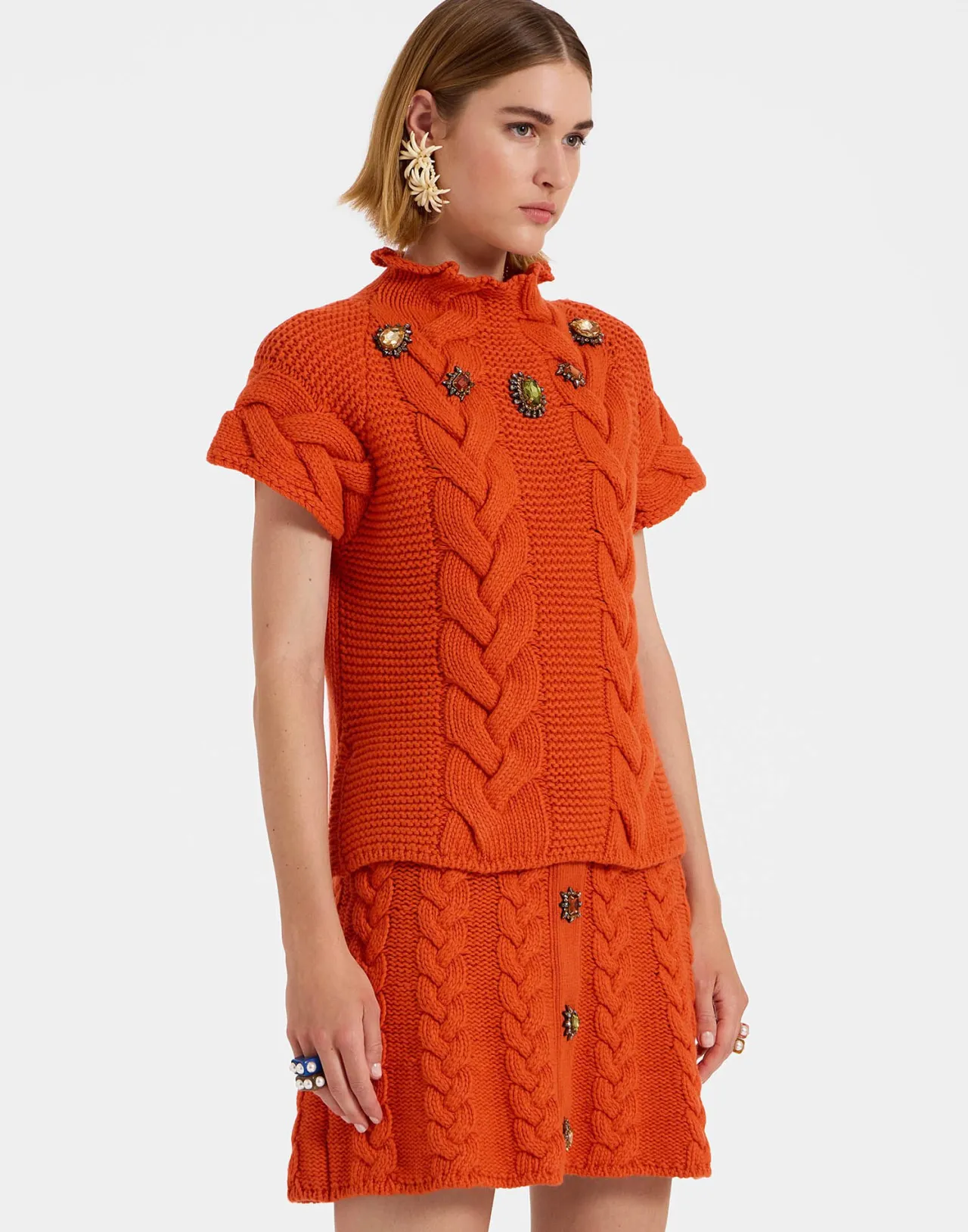 Maglia Ritratto La DoubleJ in Lana Spessa - Offerta Speciale Rust con Tessuto Resistente, Edizione Limitata Autunnale